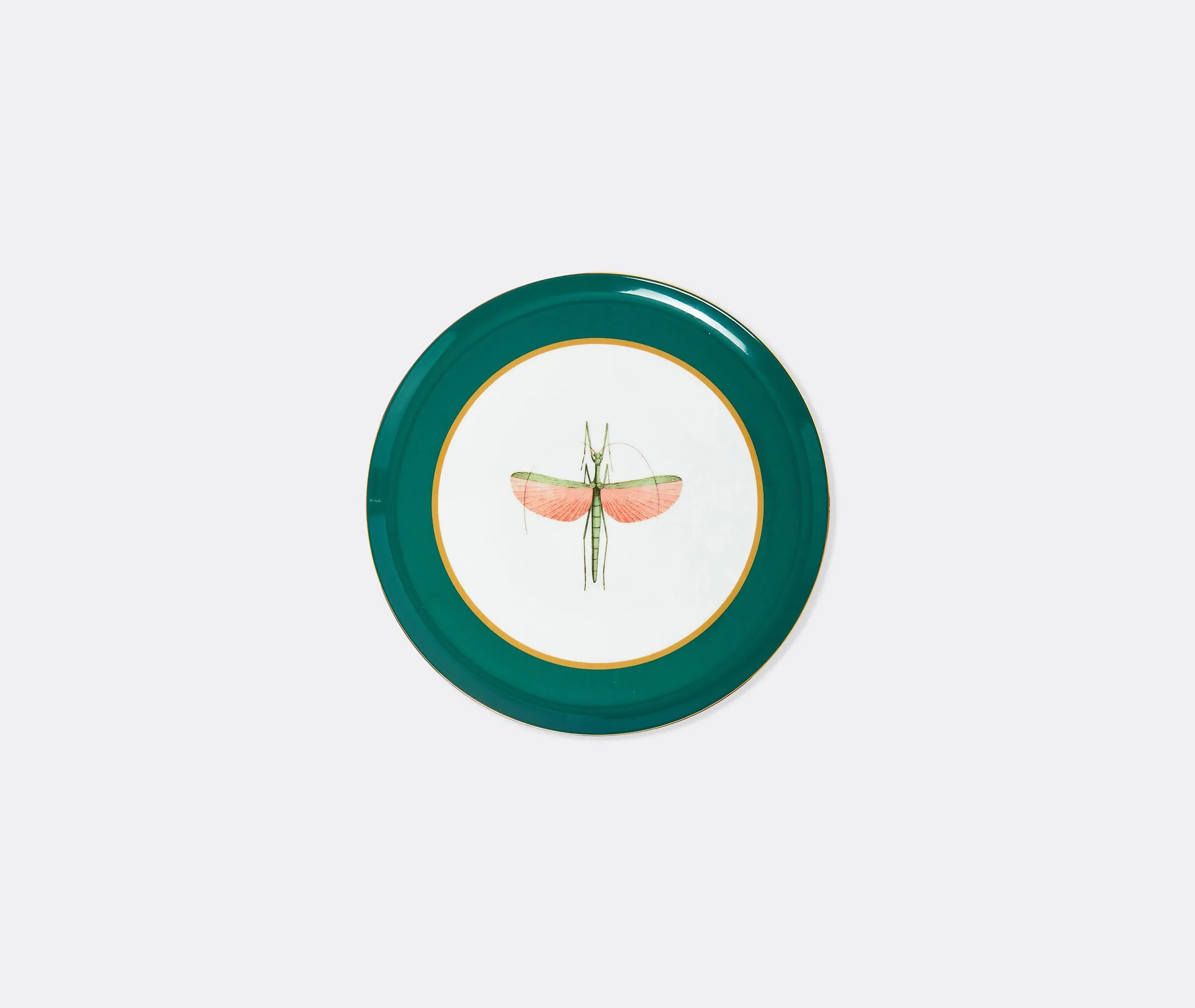 Libellula Cake Stand - Green, Porcelain