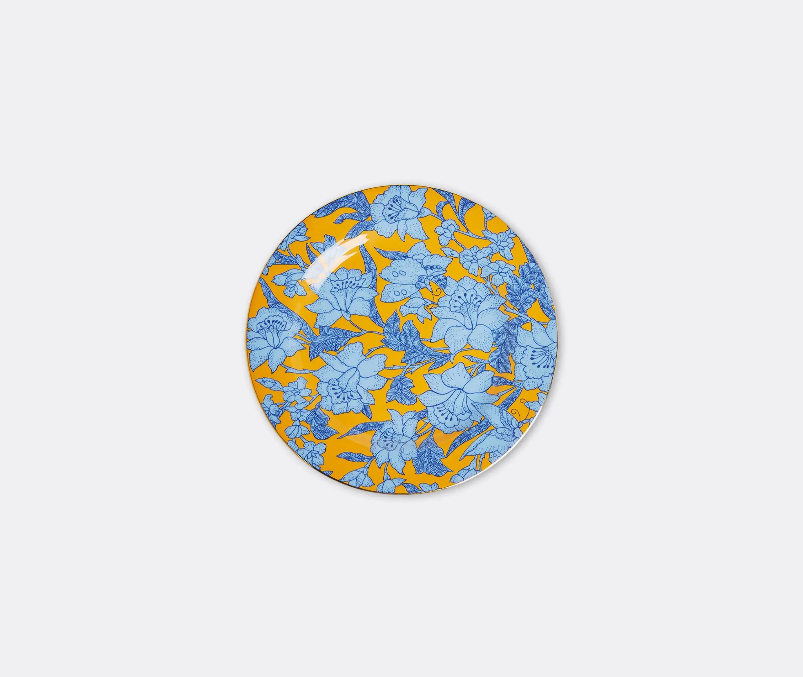 Lilium Zafferano Dessert Plate Set of Two - Yellow, Porcelain alternate view