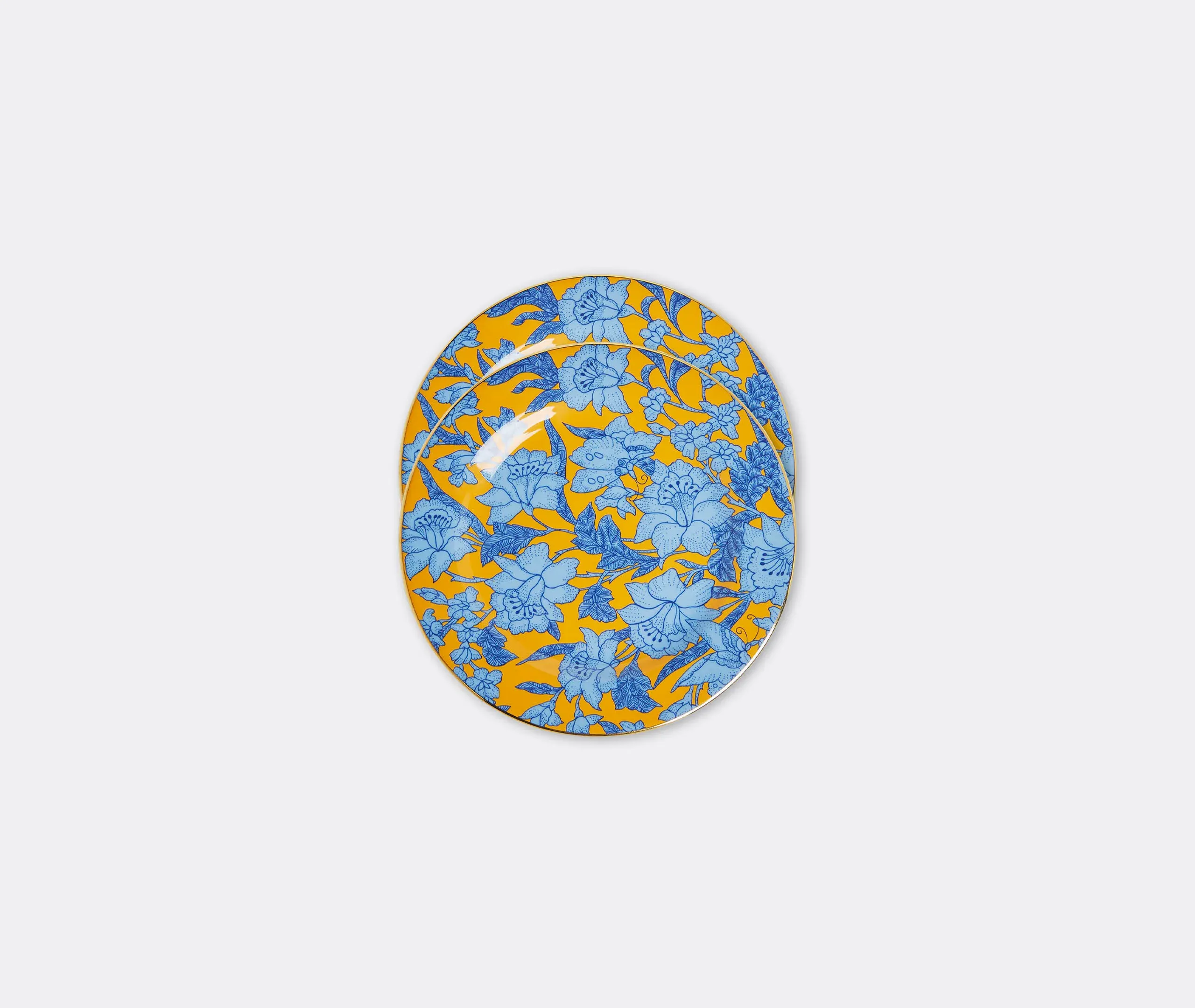 Lilium Zafferano Dessert Plate Set of Two - Yellow, Porcelain product