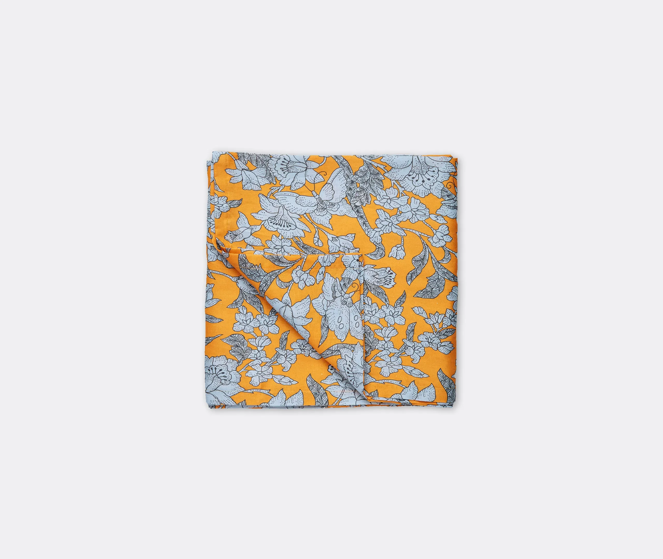 Lilium Zafferano Large Tablecloth - Yellow, Linen