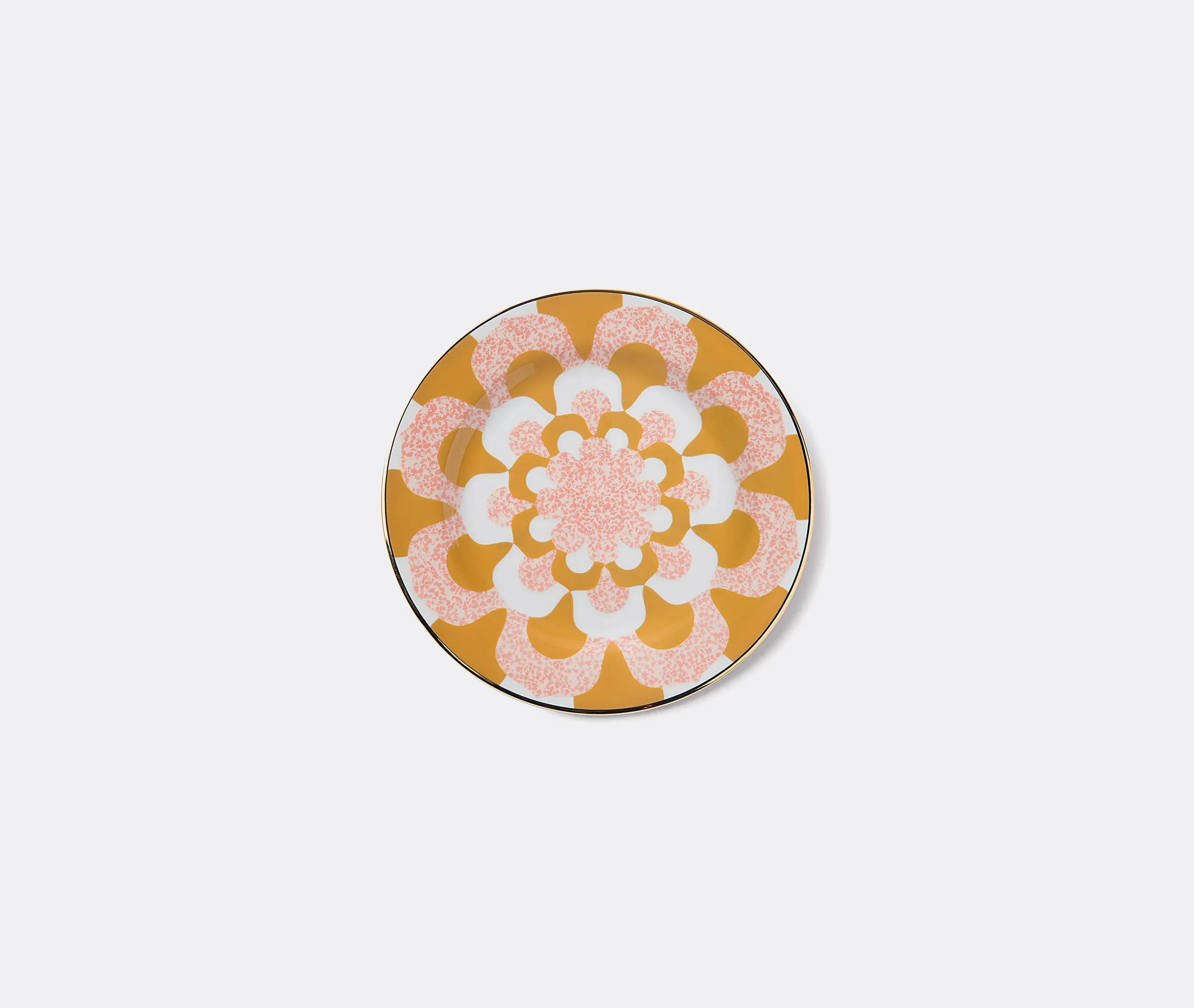 Mosaico Dessert Plates Set of Two - Orange, Porcelain alternate view