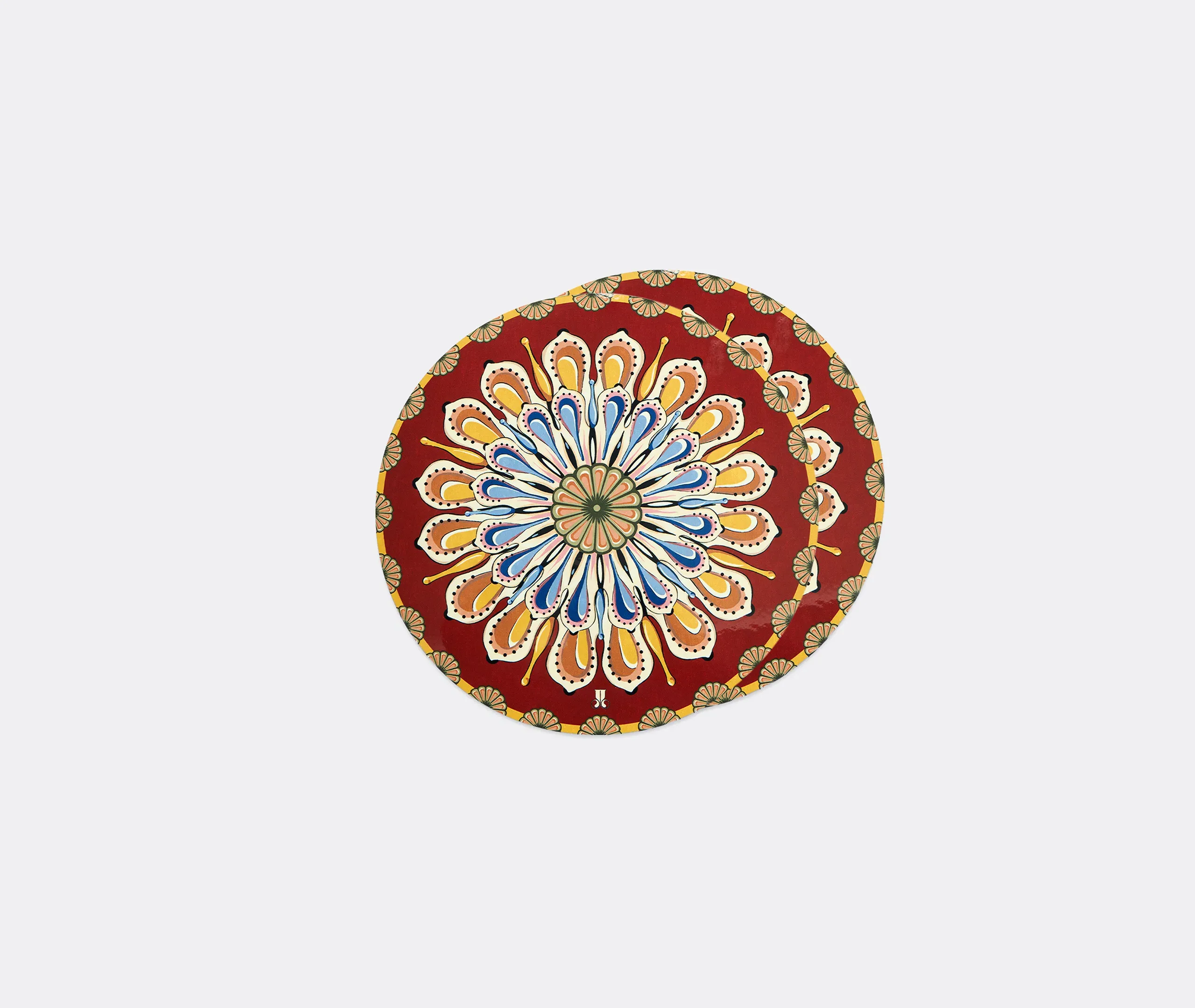 Nucleus Set of Two Cork Placemats - Brick, Multicolor product