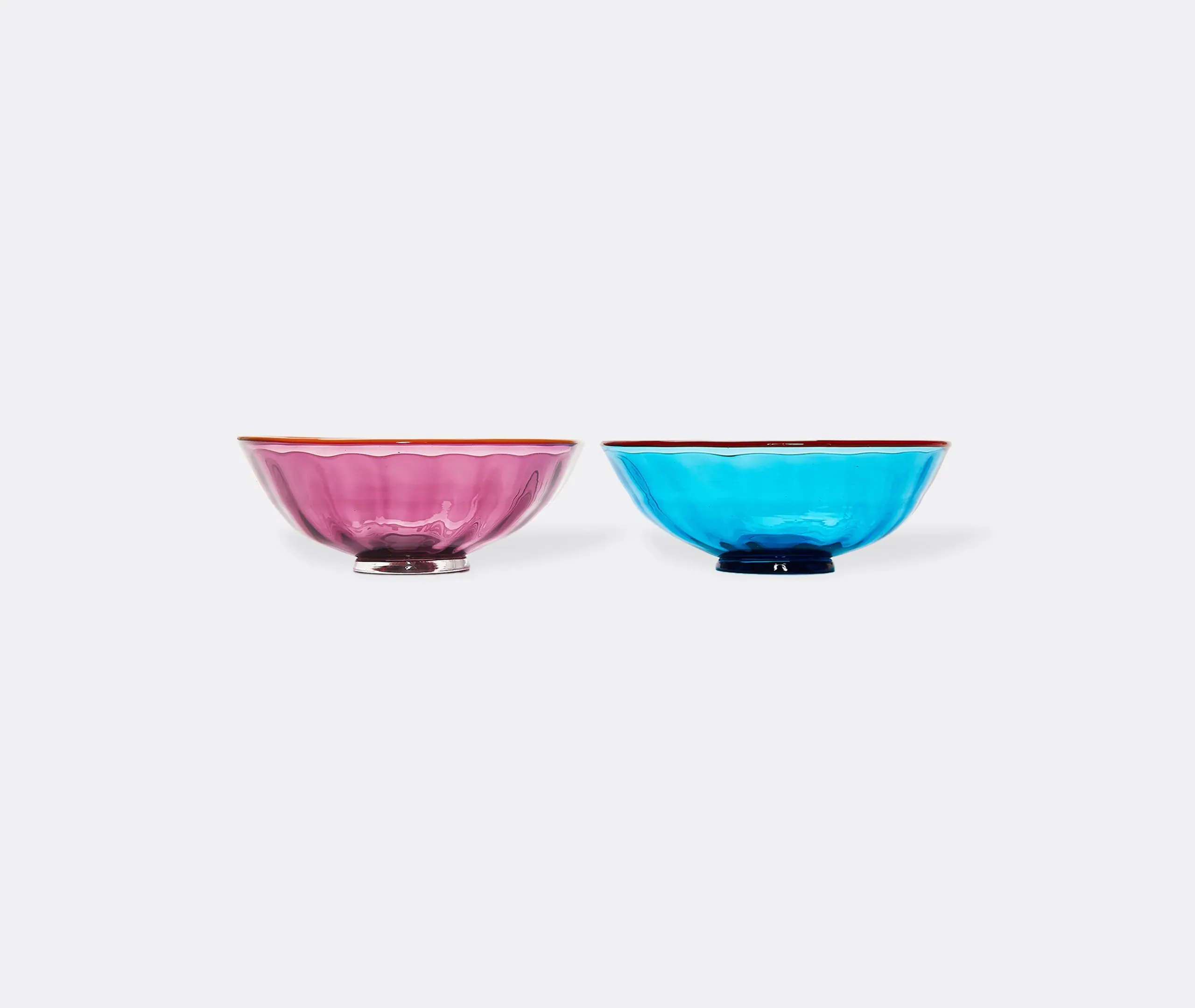 Nut Bowl Set of Two - Multicolour, Murano Glass