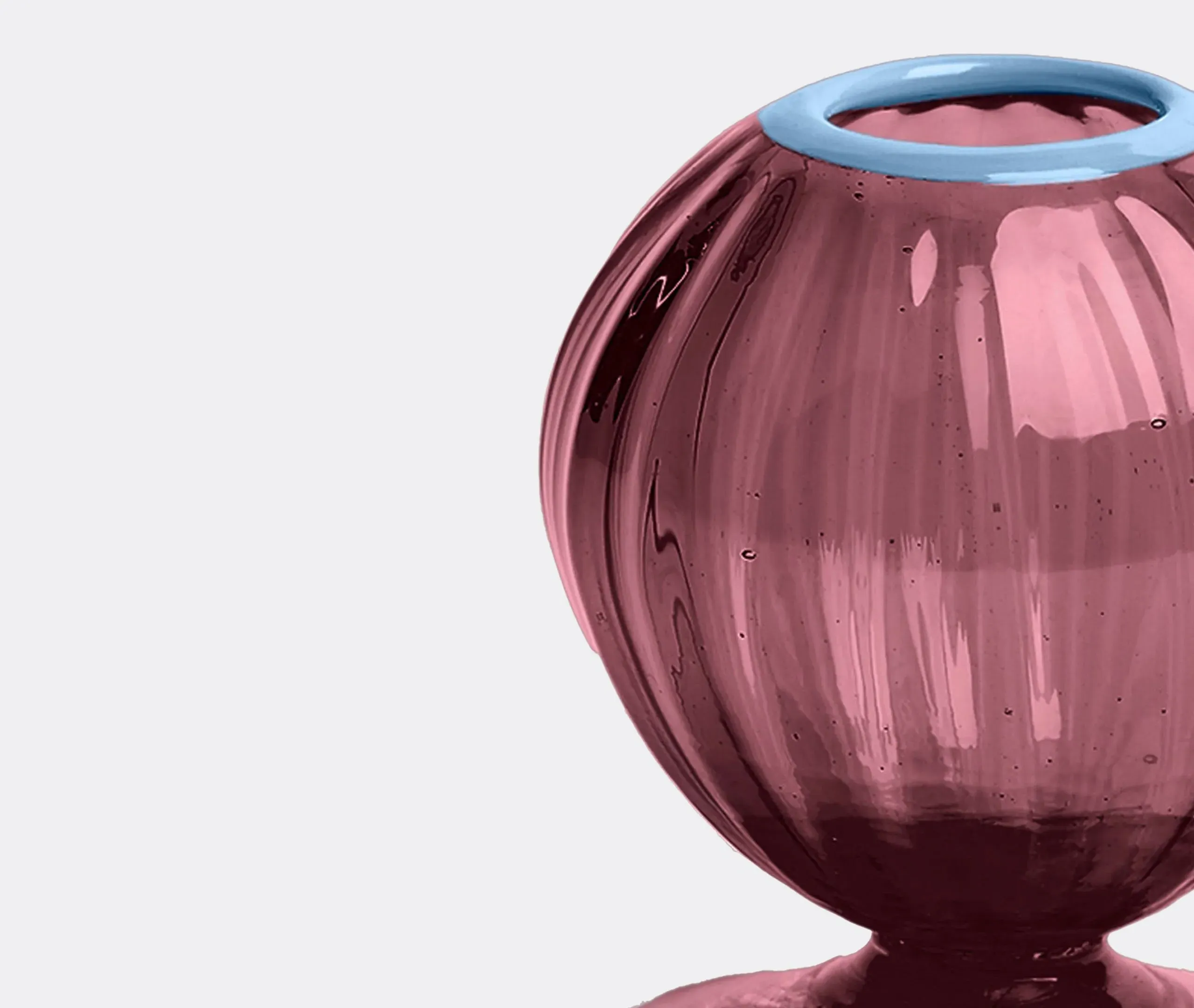 Onion Vase - Violet, Murano Glass