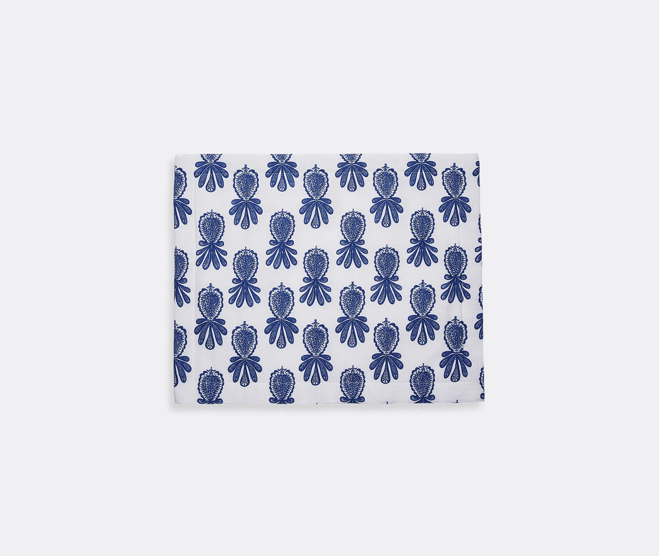 Pineapple Blu Tablemat Set of Two - Blue, Linen image