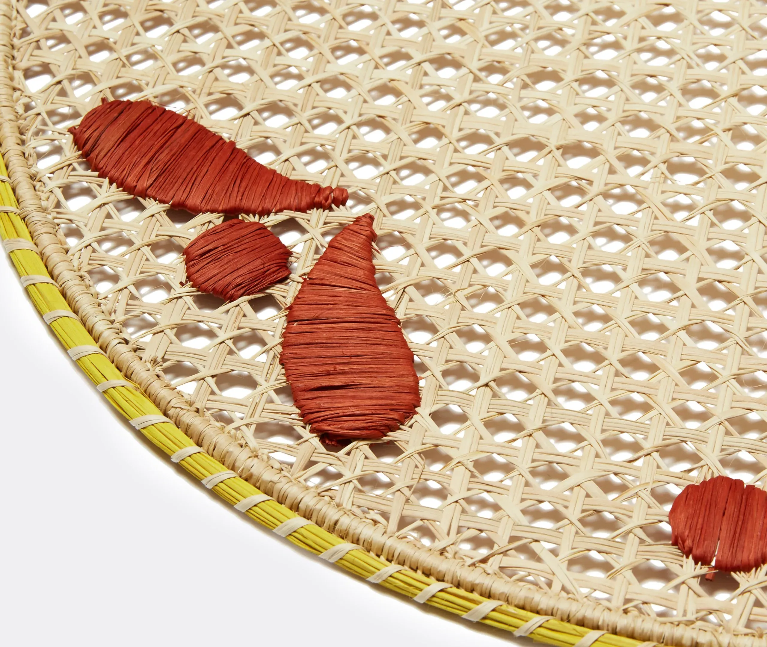 Placemat Set of 2 - Multicolor, Raffia