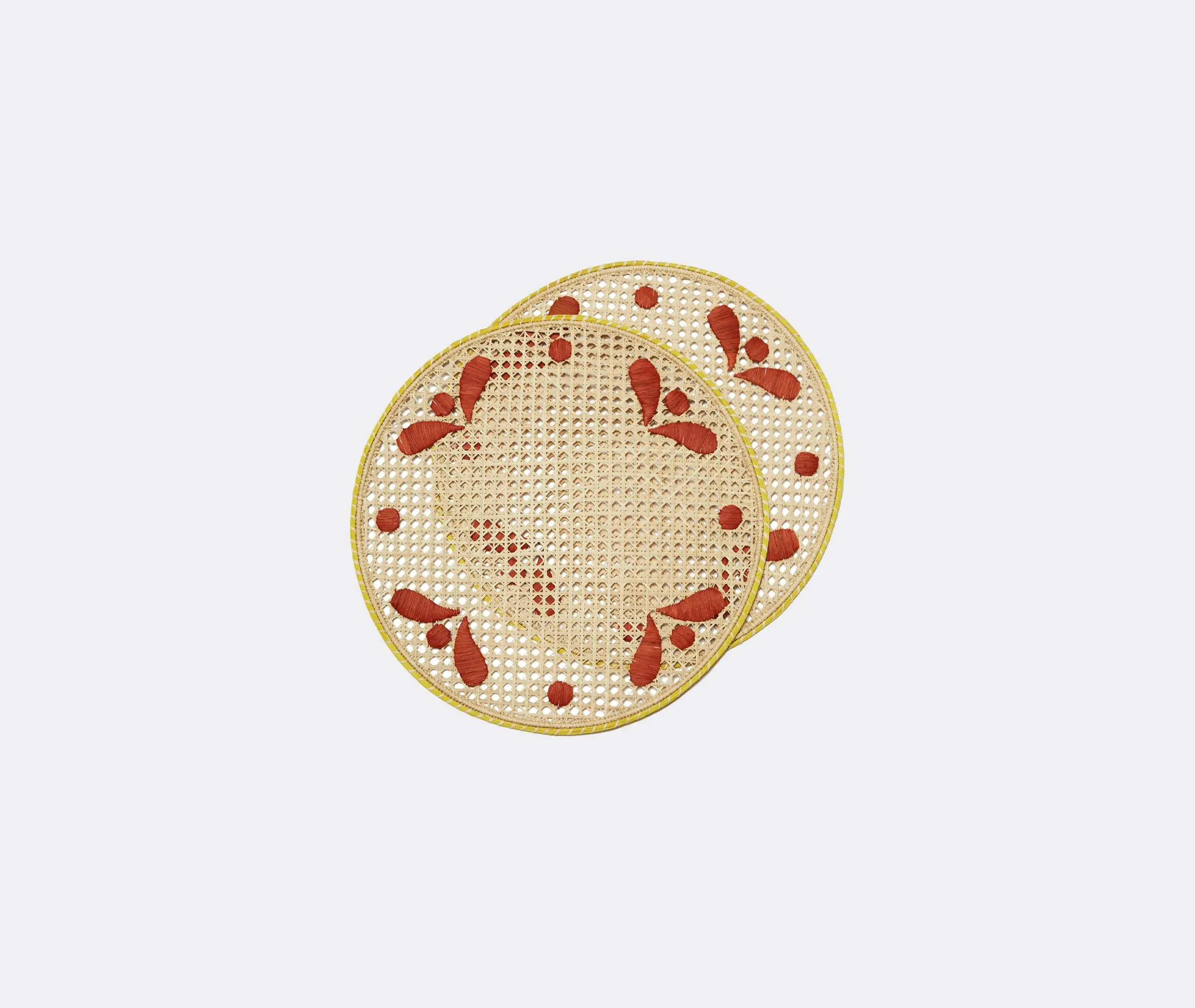 Placemat Set of 2 - Multicolor, Raffia image