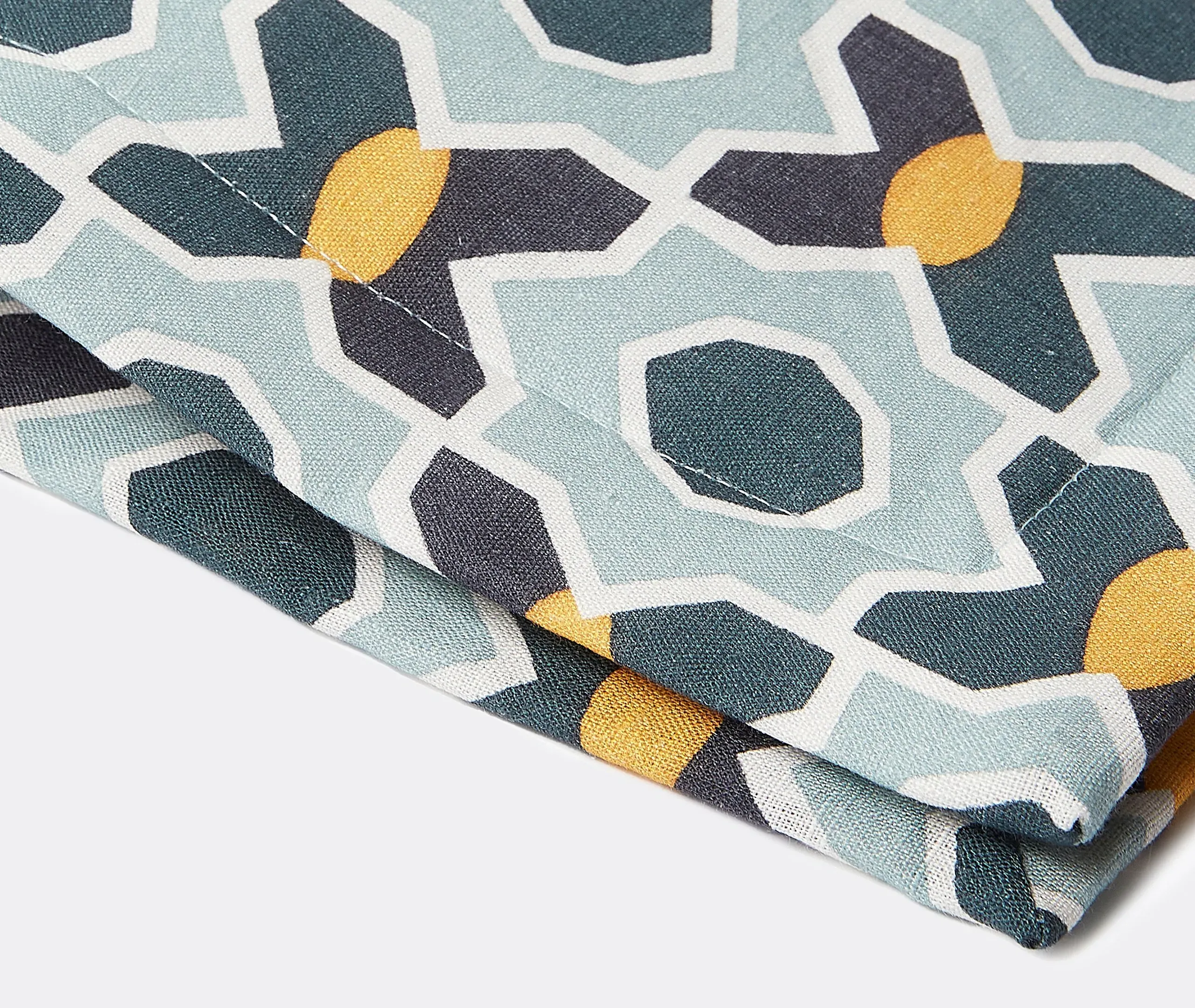 Plaza Placemat Set of Two - Multicolor, Cotton