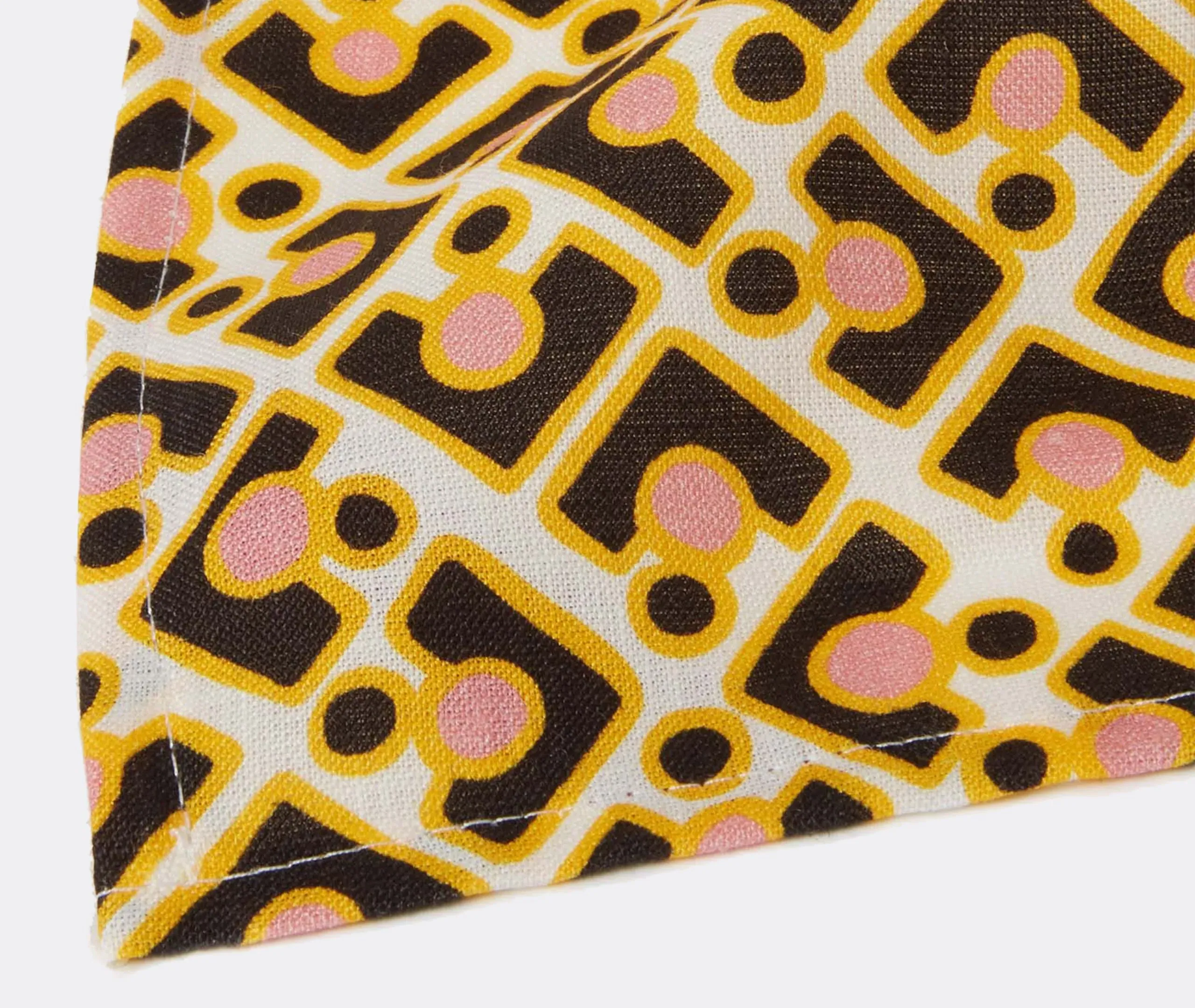 Puzzle Rosa Large Napkins Set of Two - Multicolour, Linen