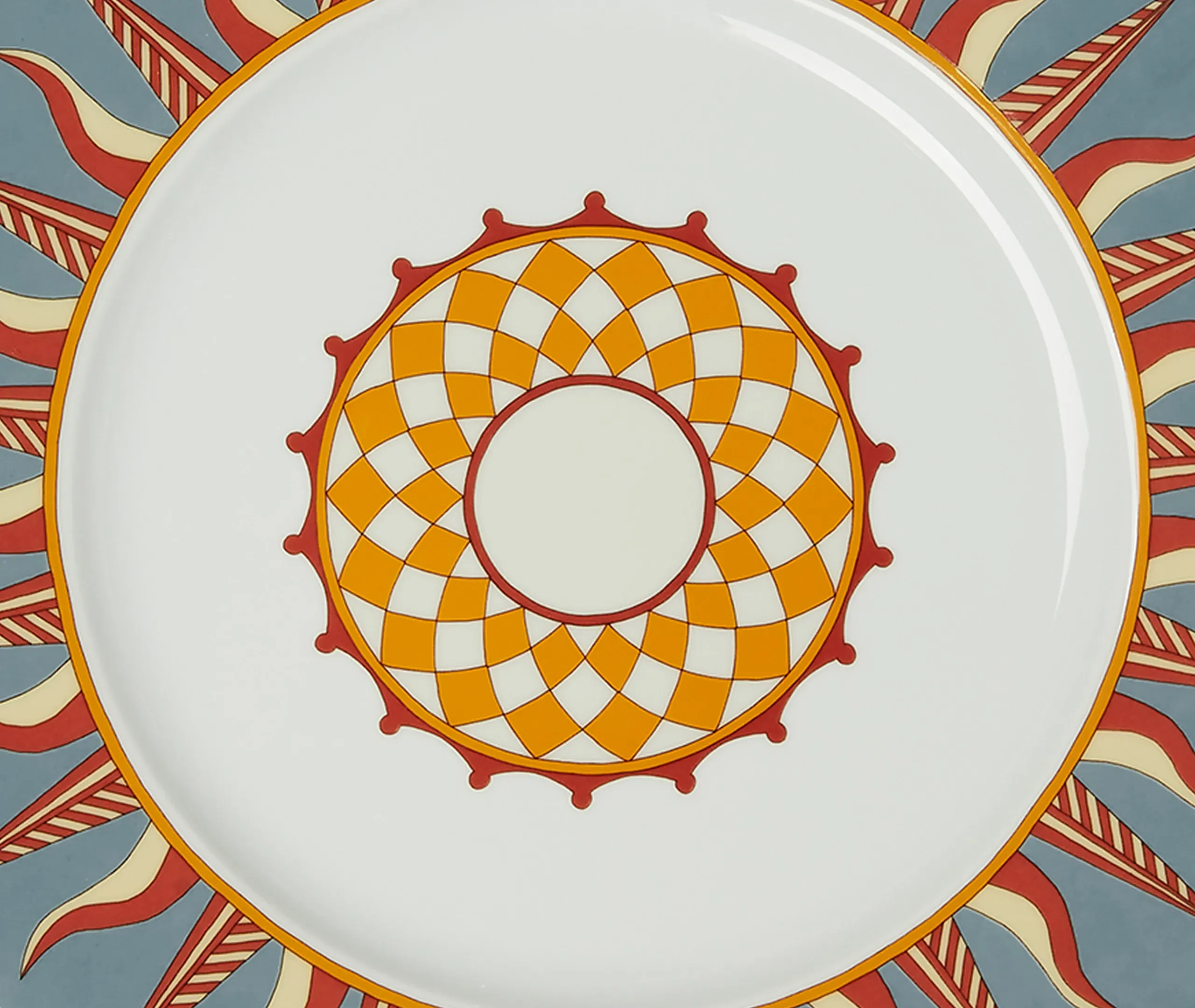 Ra Charger Plate - Multicolor, Porcelain