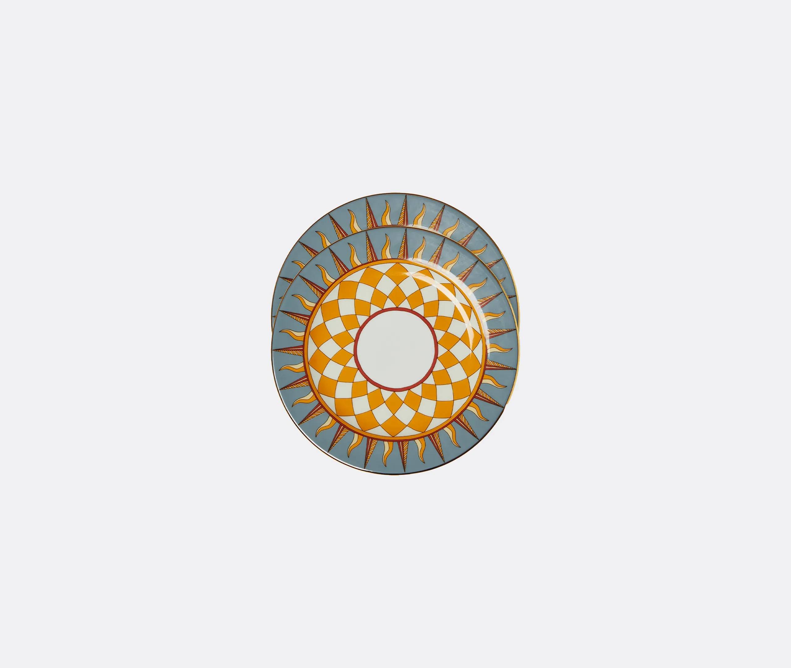 Ra Dessert Plate Set of Two - Multicolour, Porcelain product