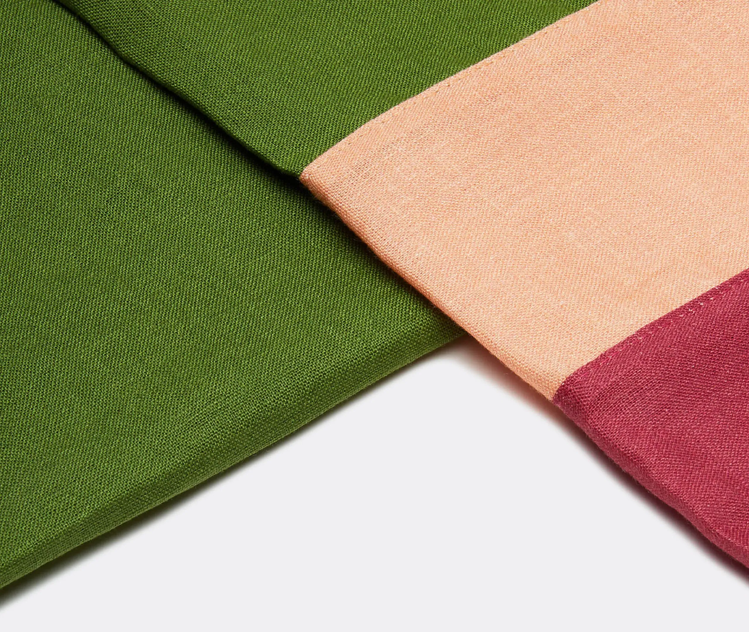Rainbow Bosco Large Tablecloth - Green, Linen alternate view