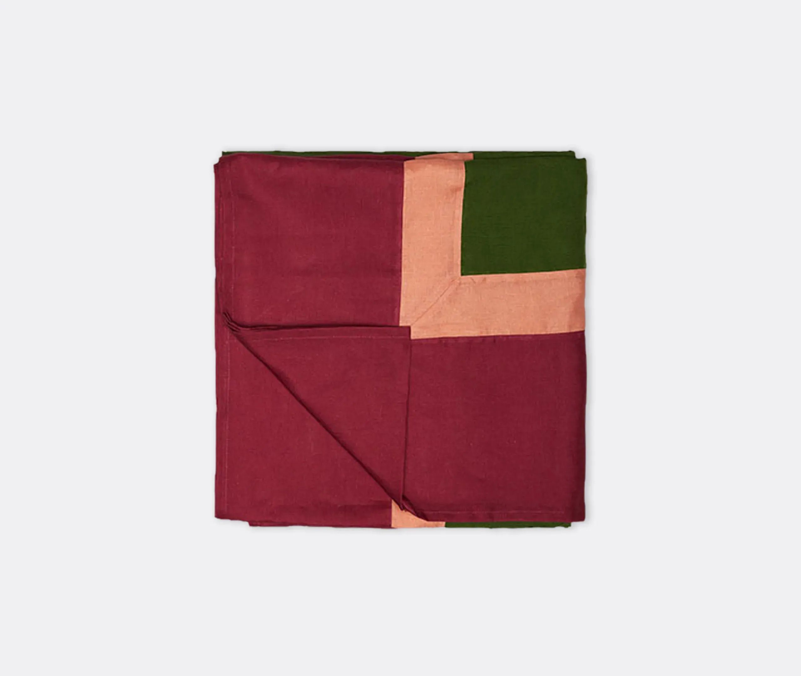 Rainbow Bosco Large Tablecloth - Green, Linen product