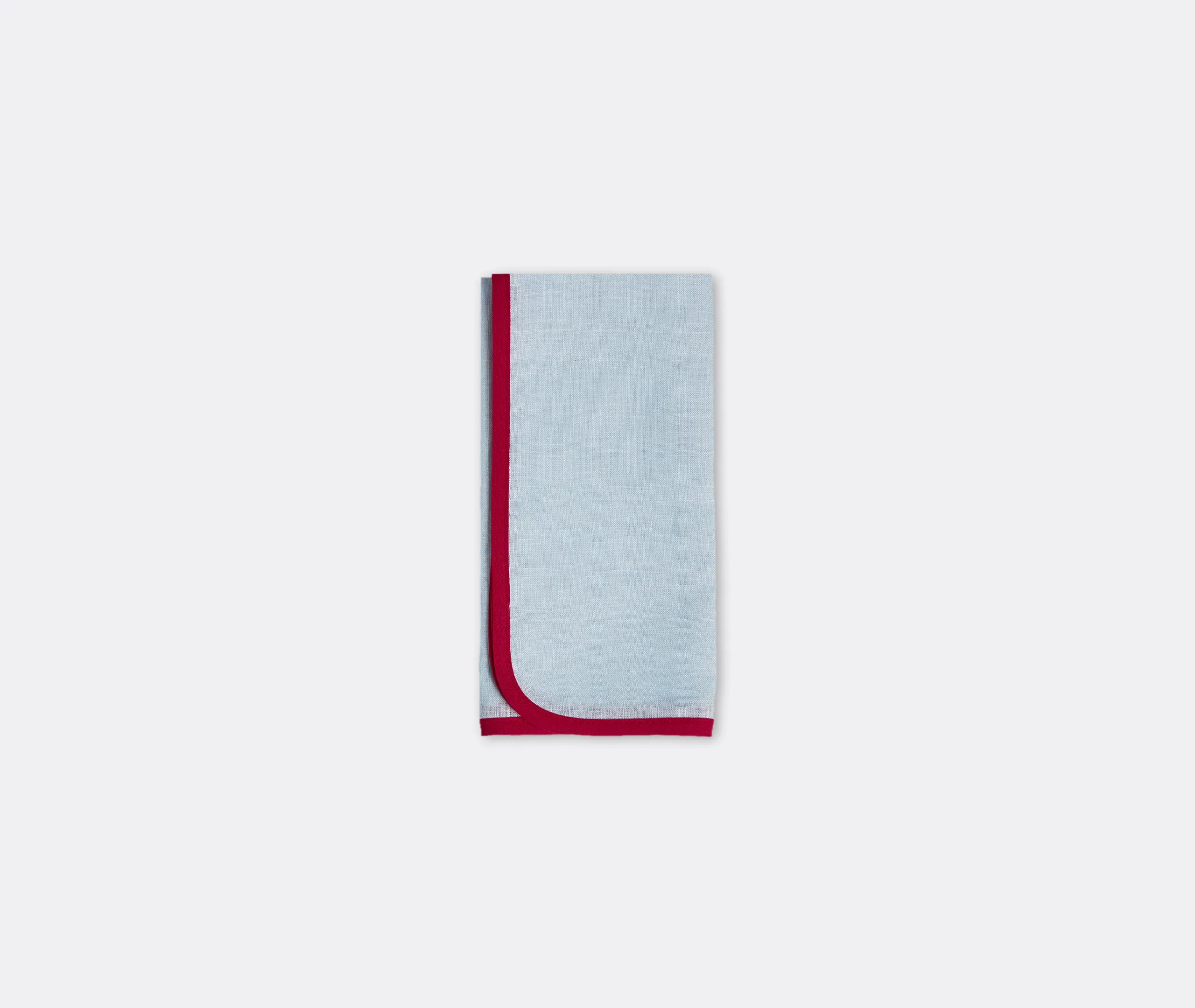 Rainbow Celeste Large Napkin Set of Two - Turquoise, Linen alternate view