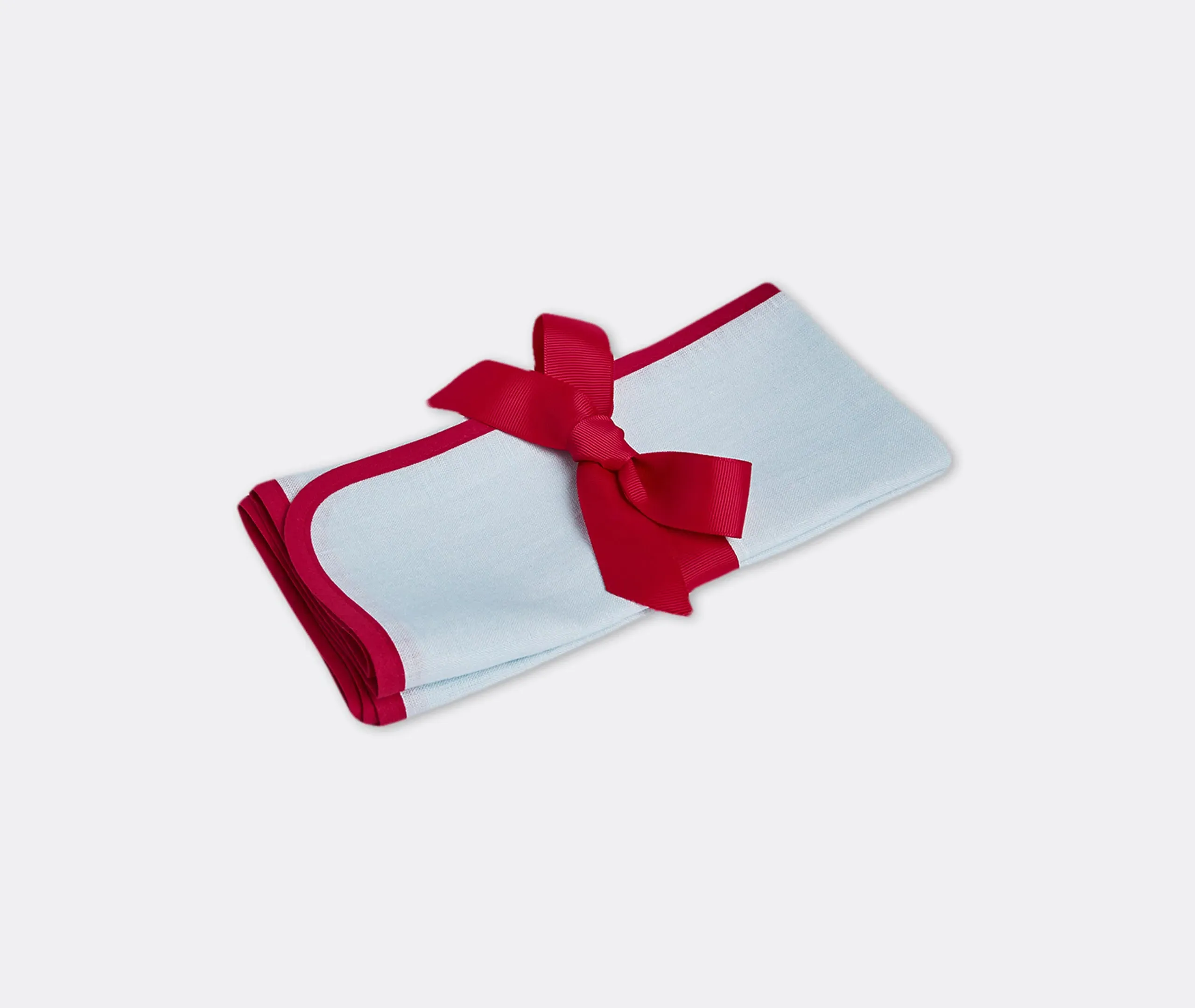 Rainbow Celeste Large Napkin Set of Two - Turquoise, Linen product