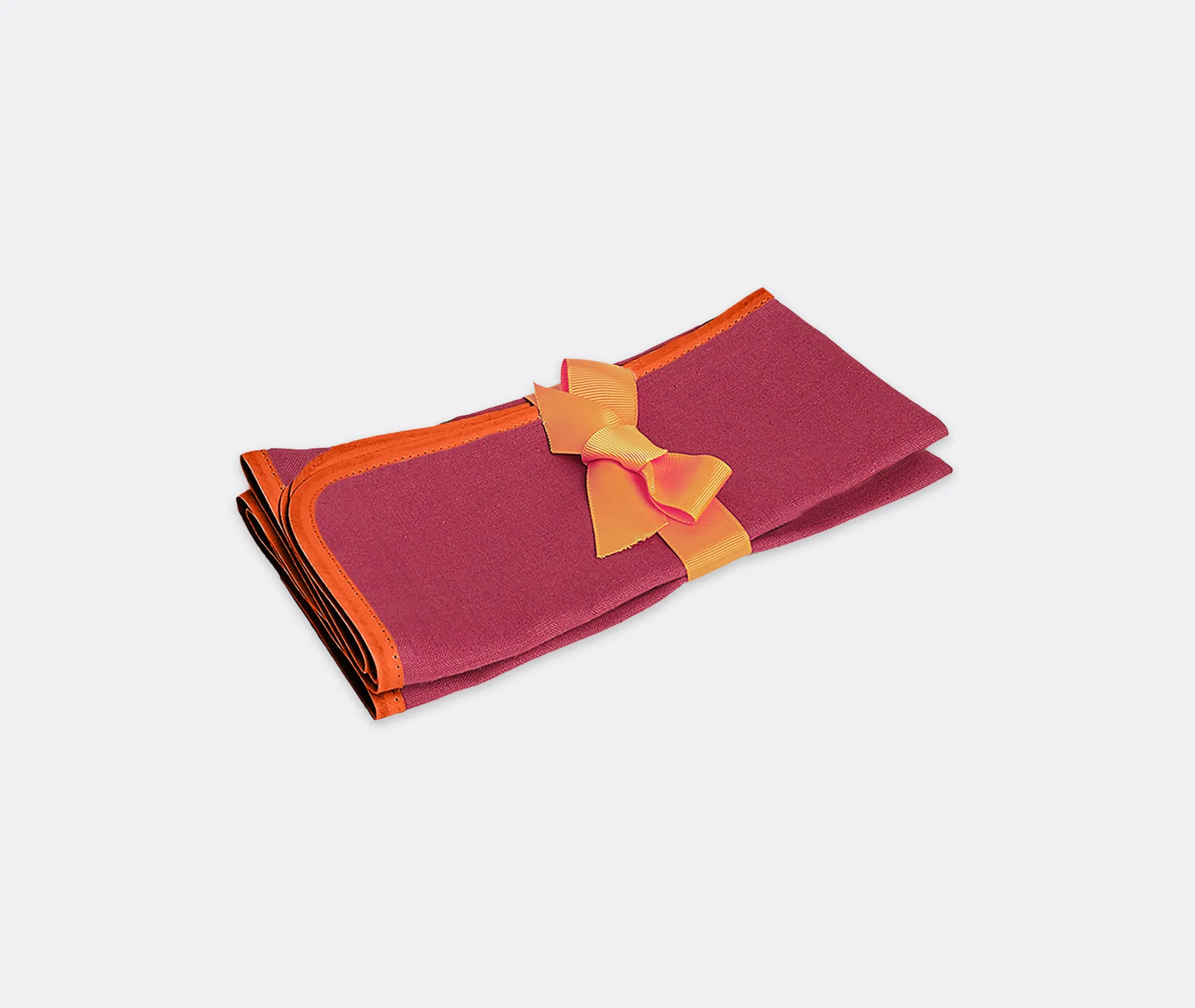 Rainbow Raspberry Large Napkin Set of Two - Multicolour, Linen product