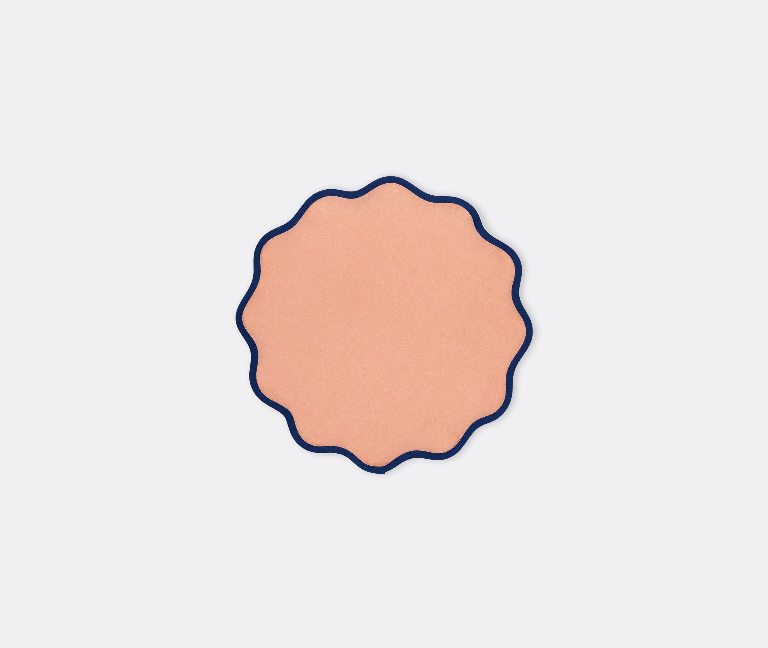 Rainbow Rose Cloud Round Tablemat Set of Two - Pink, Linen alternate view