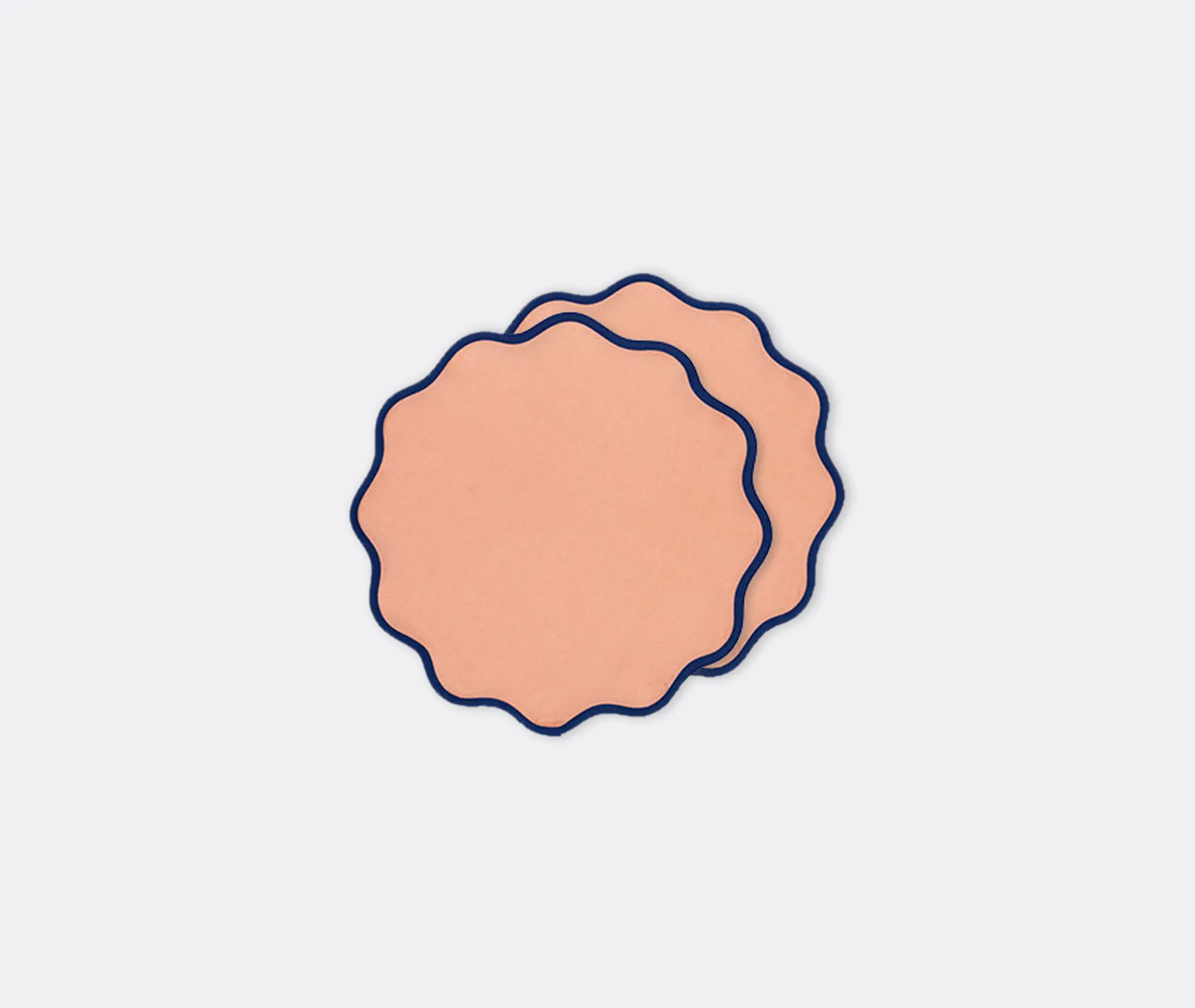 Rainbow Rose Cloud Round Tablemat Set of Two - Pink, Linen product