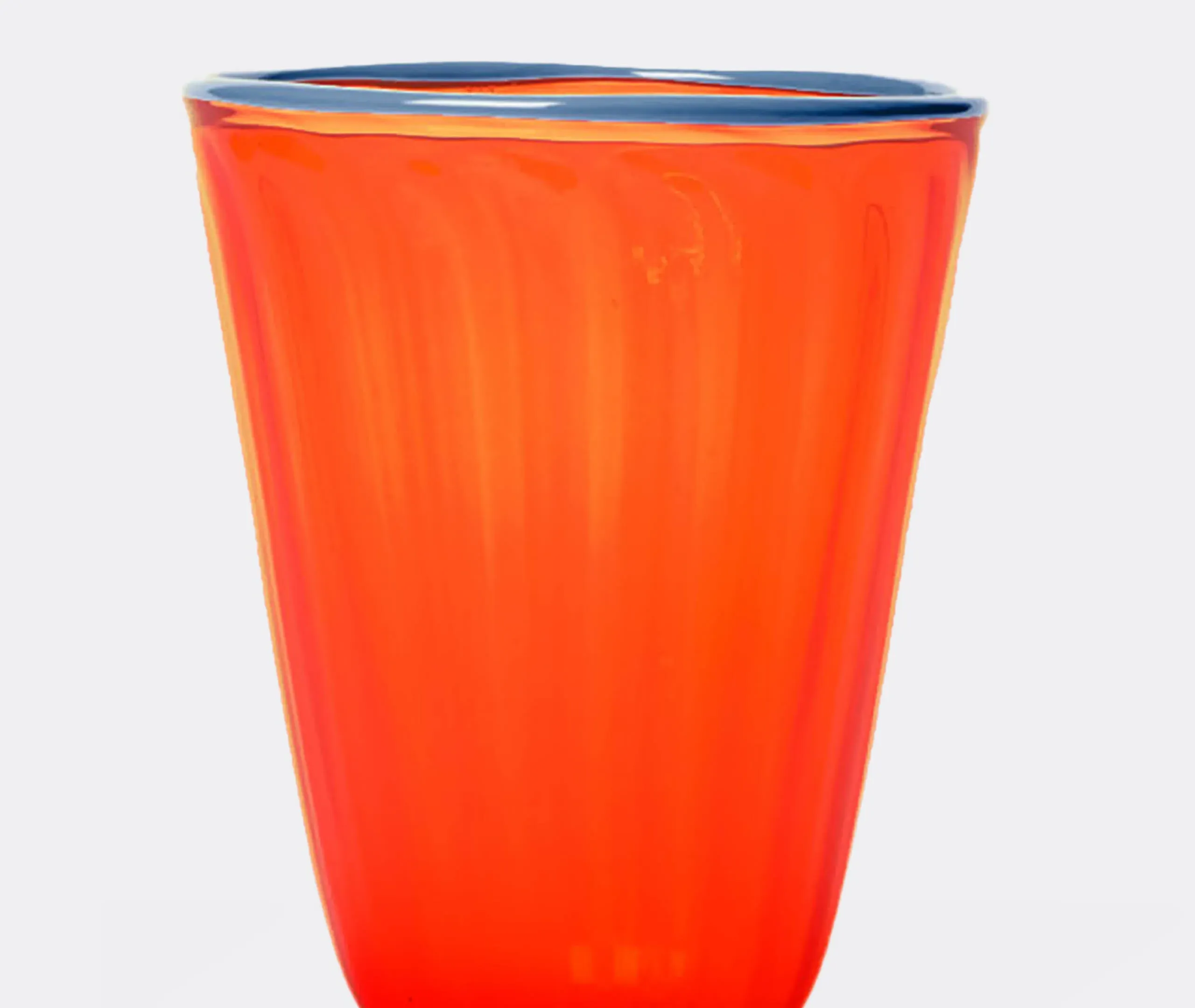 Rainbow Salviati Set of Two Glasses - Orange, Murano Glass alternate view