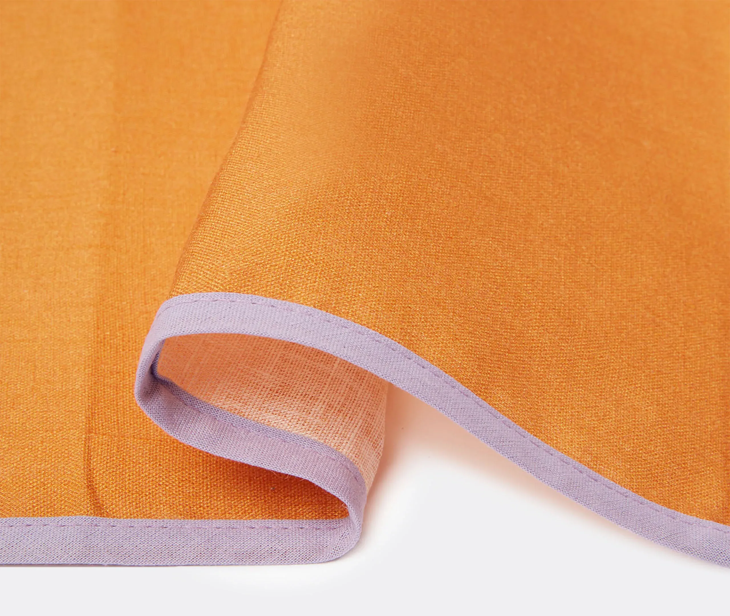 Rainbow Siena Large Napkin Set of Two - Orange, Linen alternate view