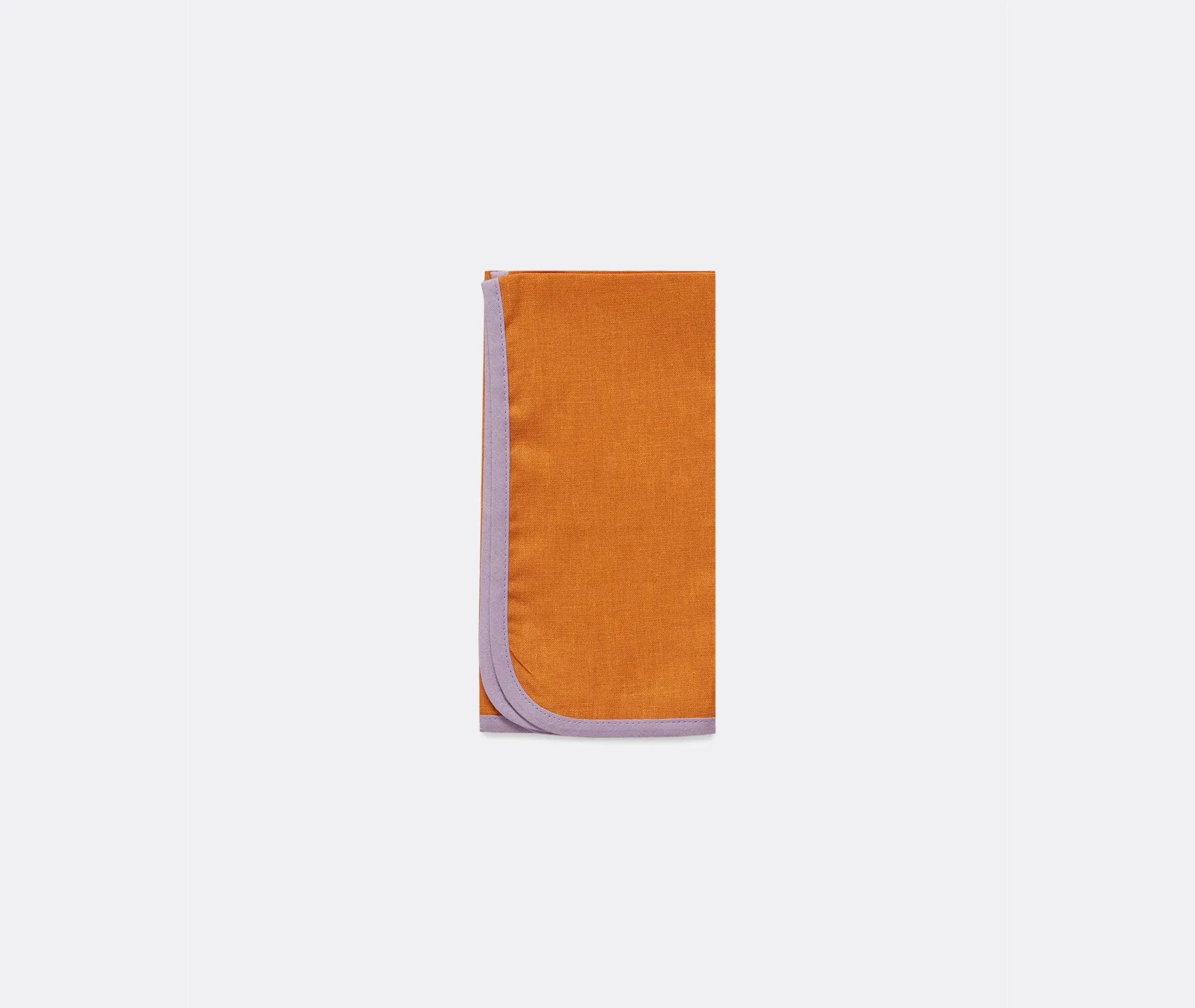Rainbow Siena Large Napkin Set of Two - Orange, Linen