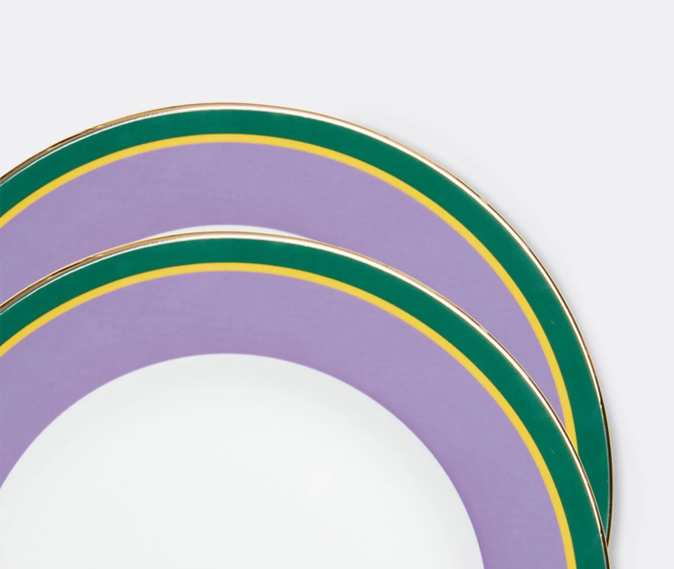 Rainbow Viola Dinner Plate Set of Two - Purple, Porcelain