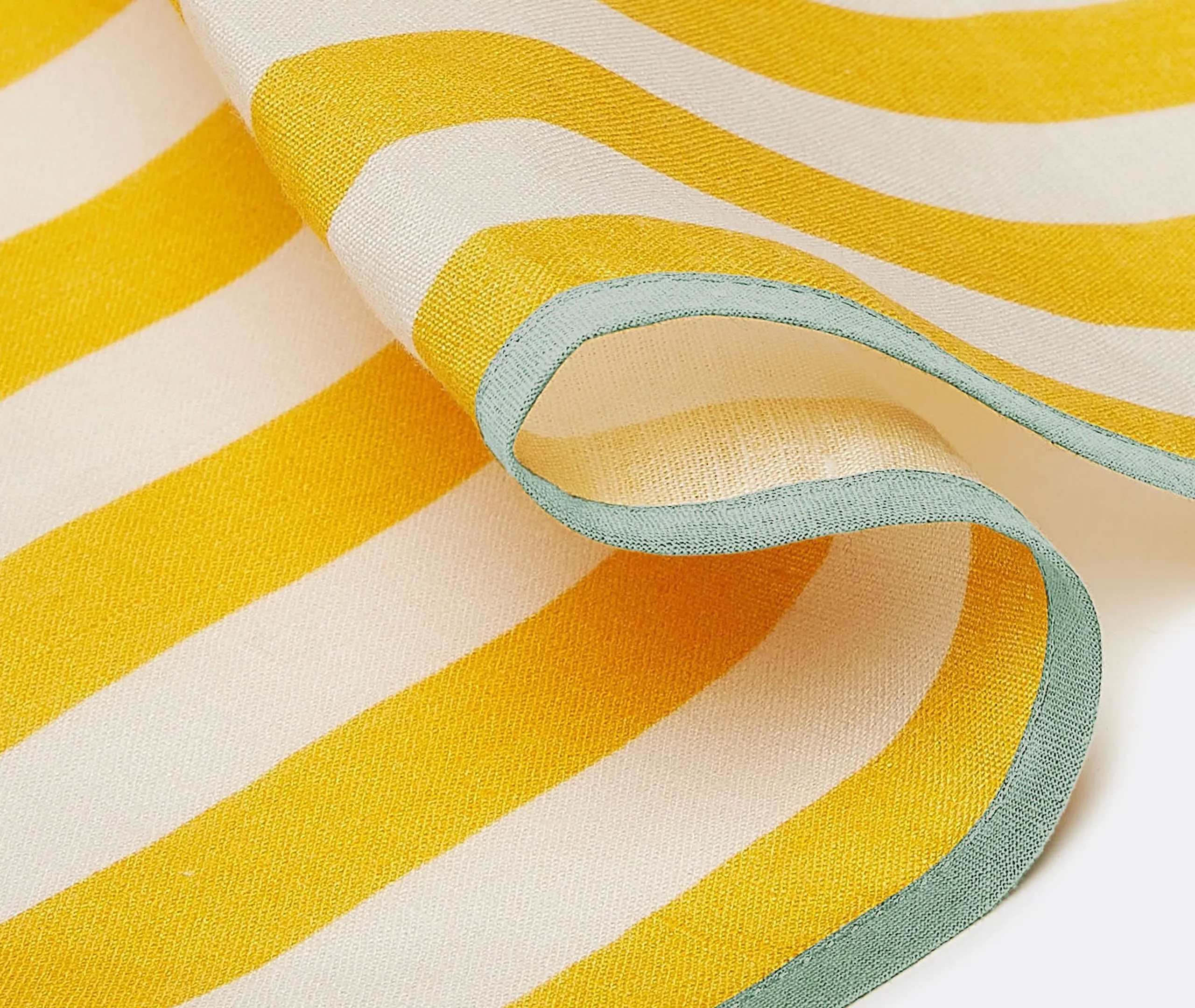 Riviera Giallo Large Napkin Set - Multicolor, Linen