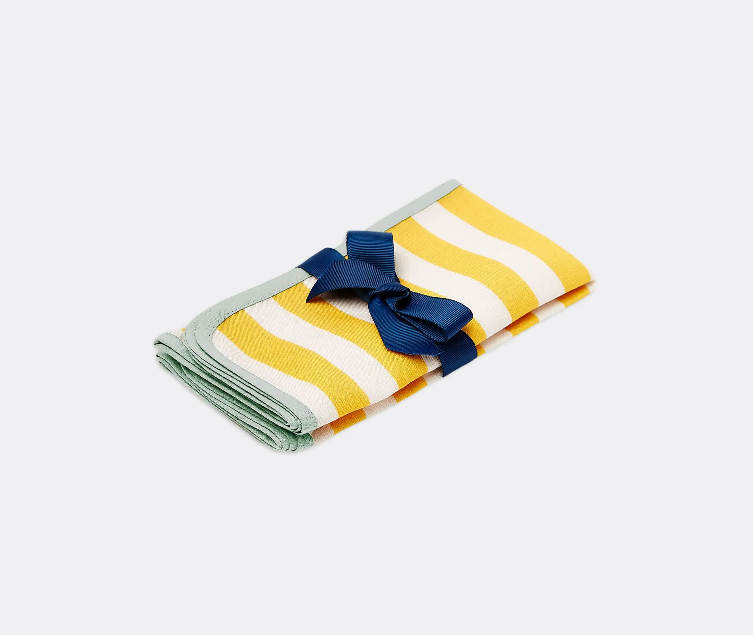 Riviera Giallo Large Napkin Set - Multicolor, Linen image