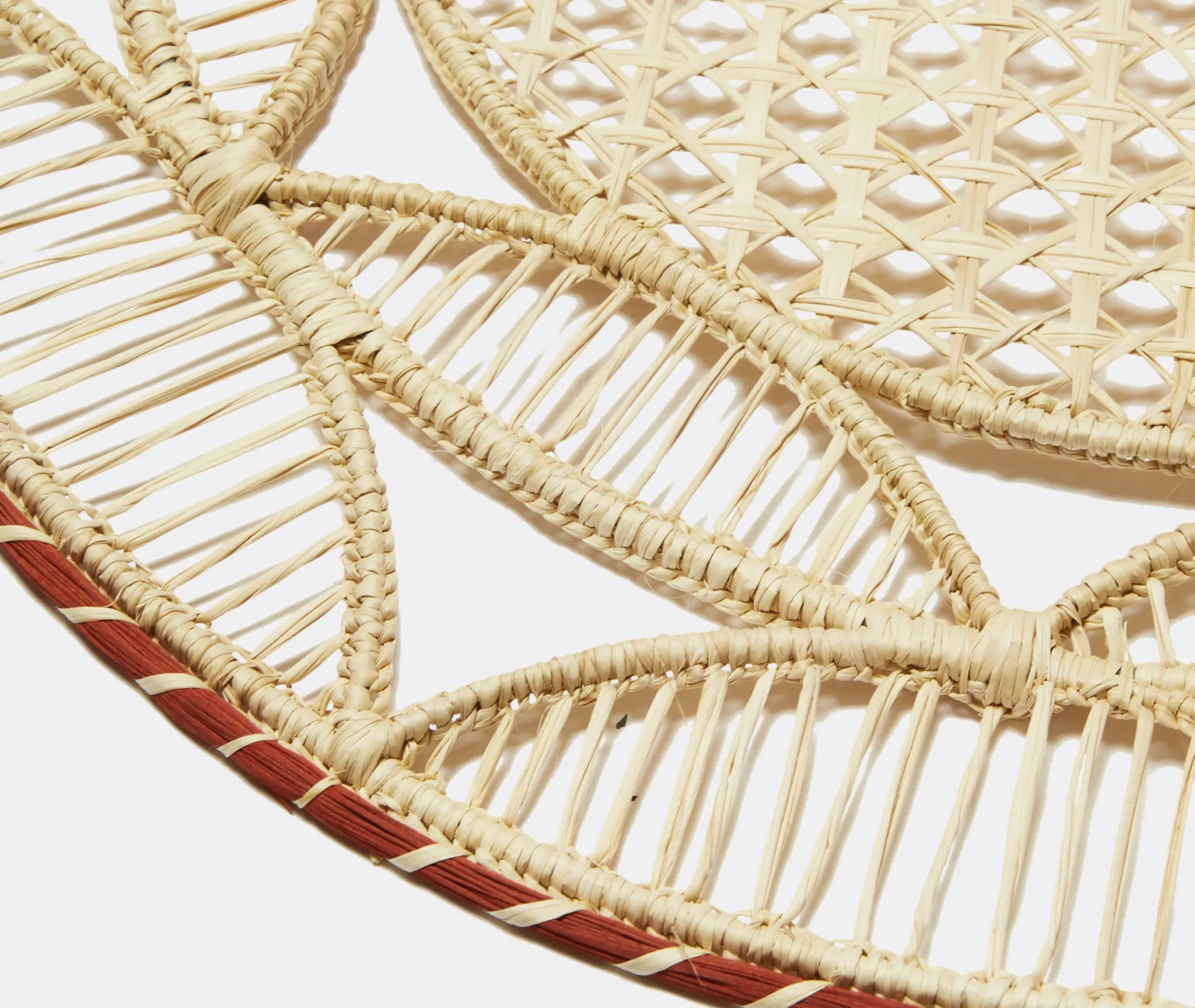 Round Placemat Set of 2 - Natural, Raffia