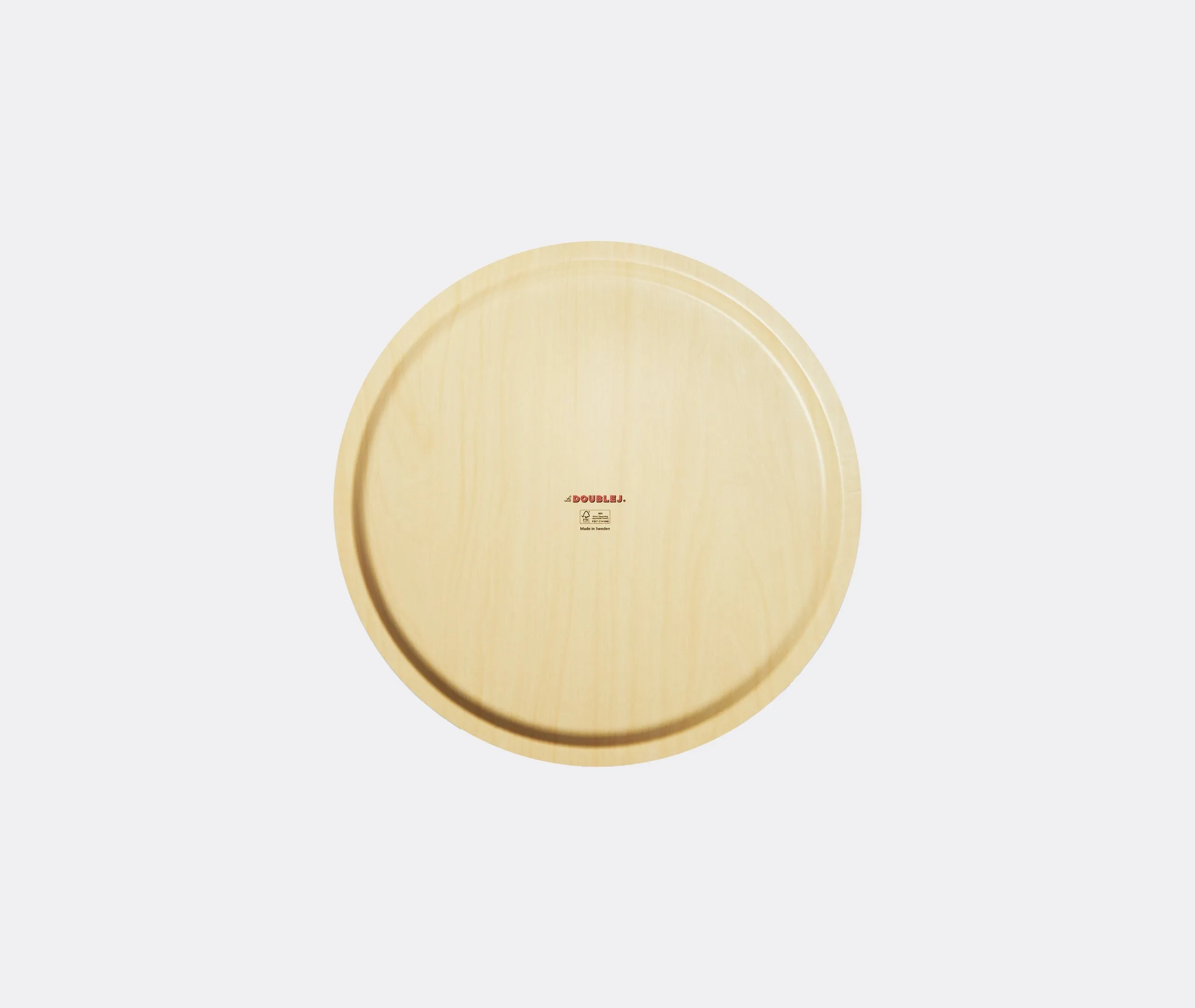 Round Serving Tray - Multicolor, Birchwood