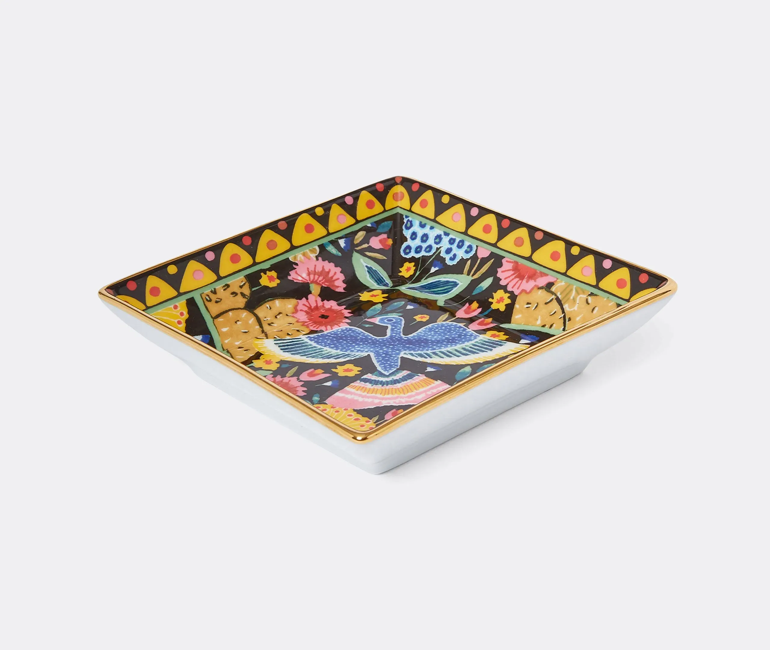 Round Trinket Tray - Black, Porcelain