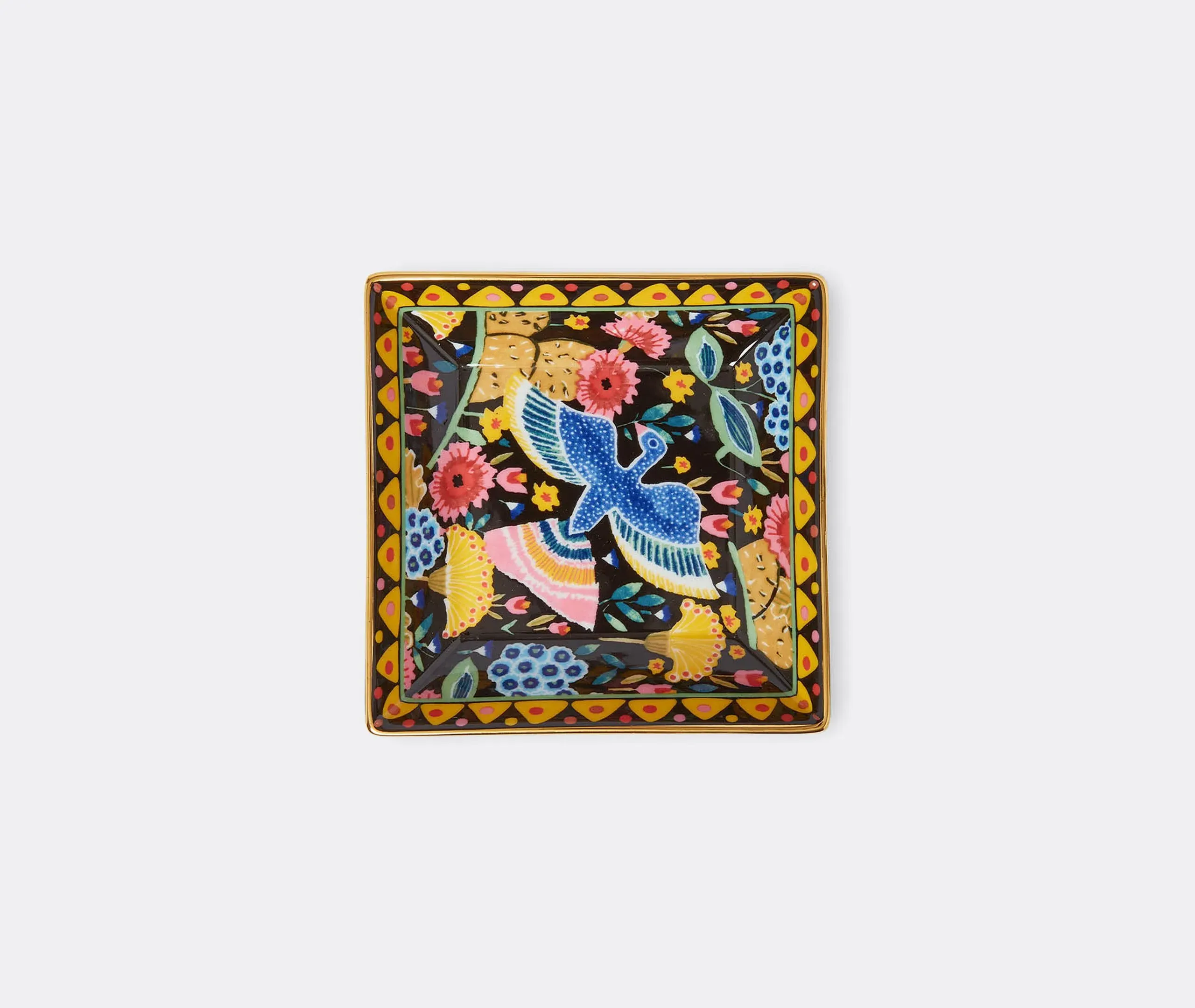 Round Trinket Tray - Black, Porcelain image