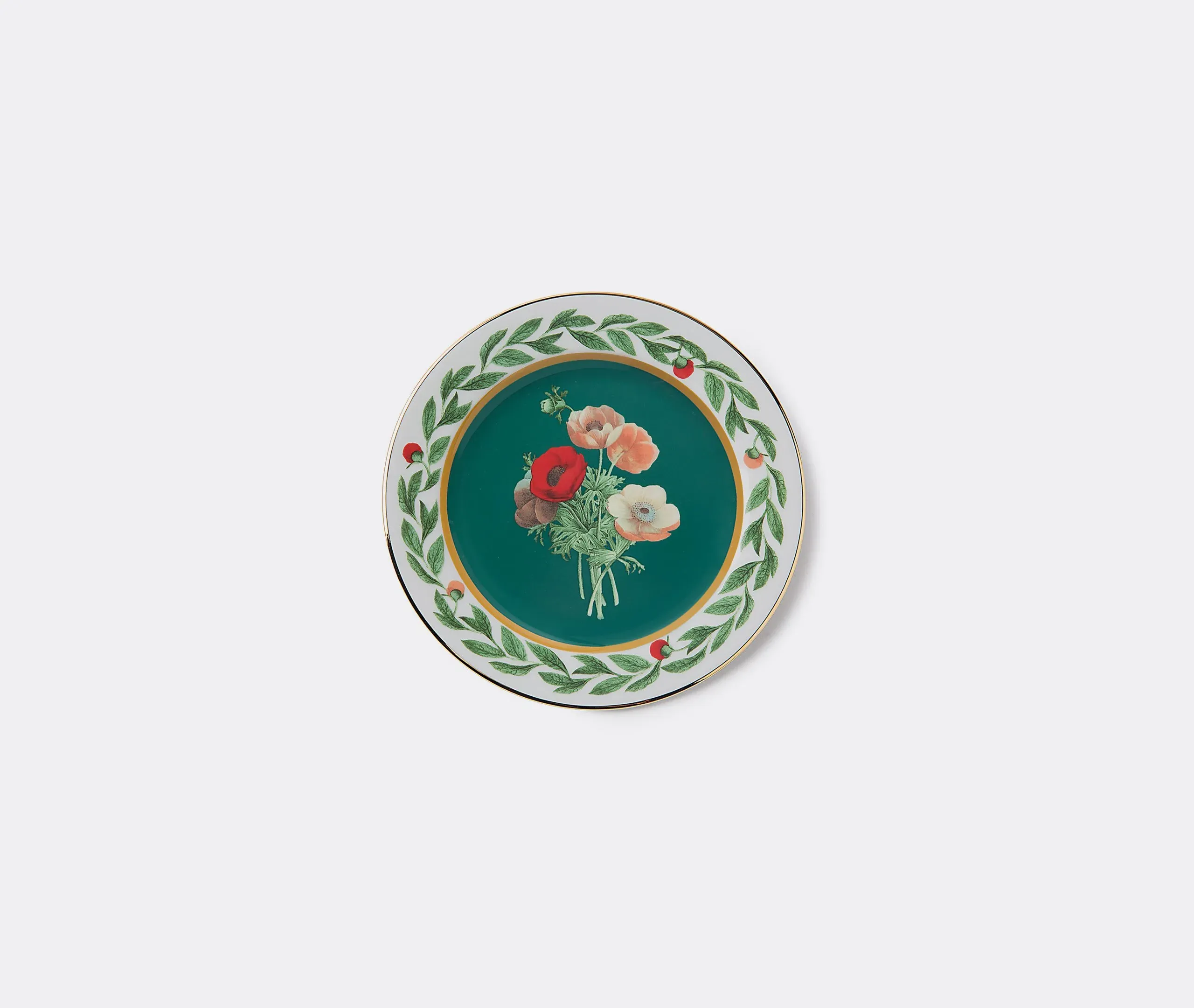 Set of 2 Dessert Plates - Green, Porcelain image