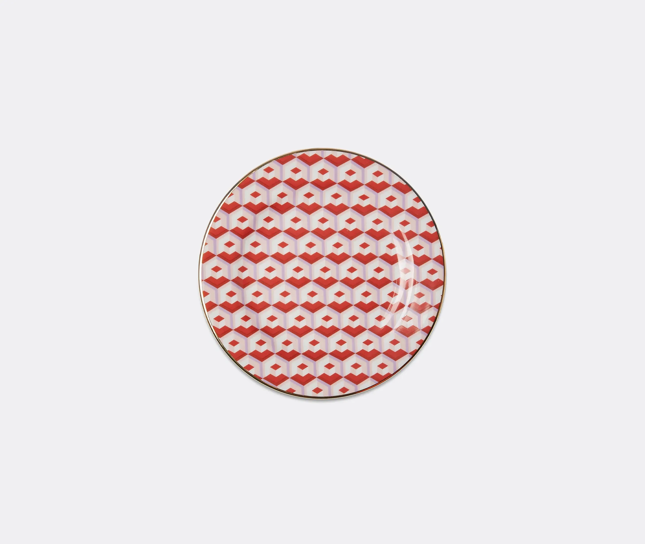 Set of 2 Dessert Plates - Multicolor, Porcelain