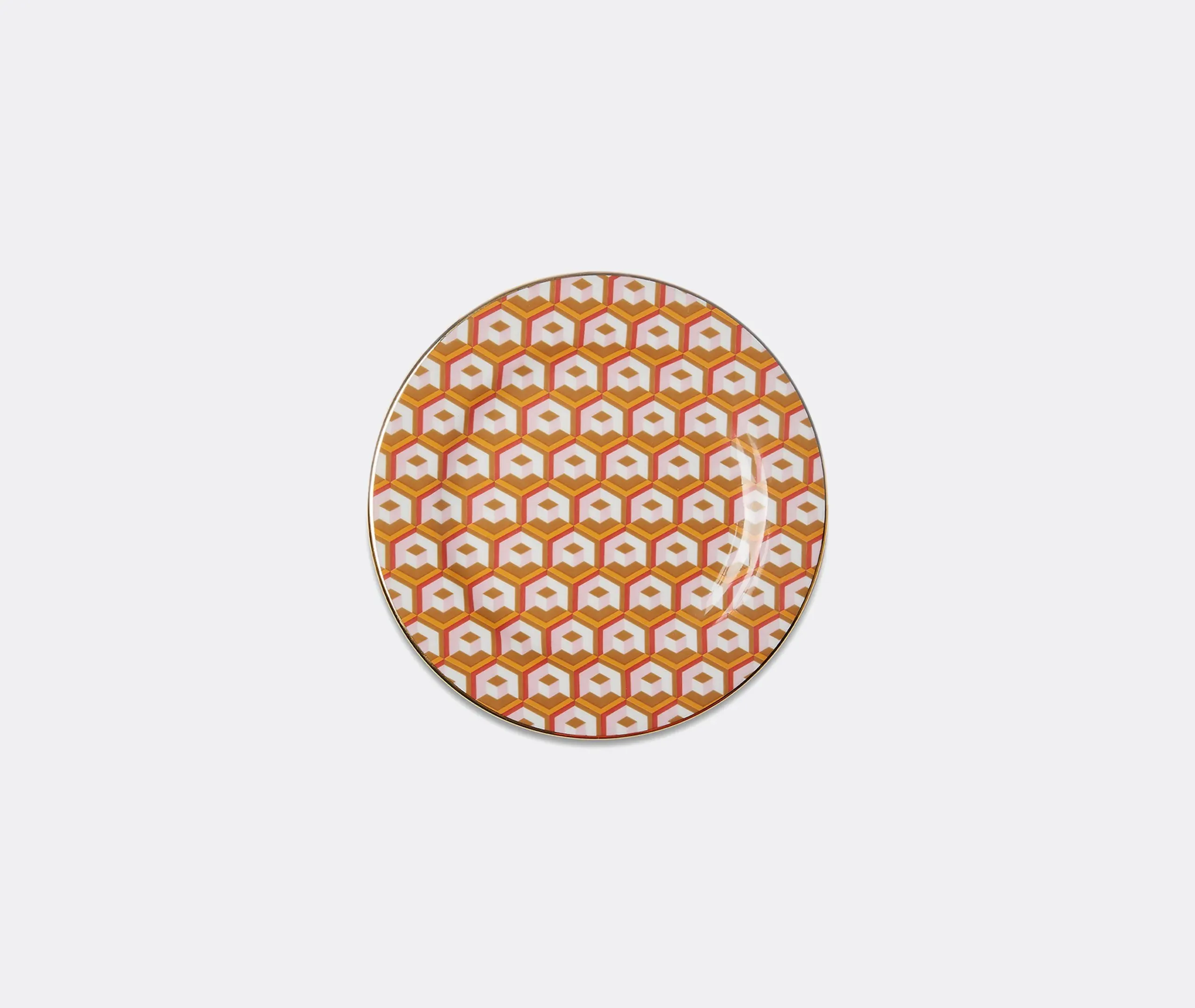 Set of 2 Dessert Plates - Multicolor, Porcelain