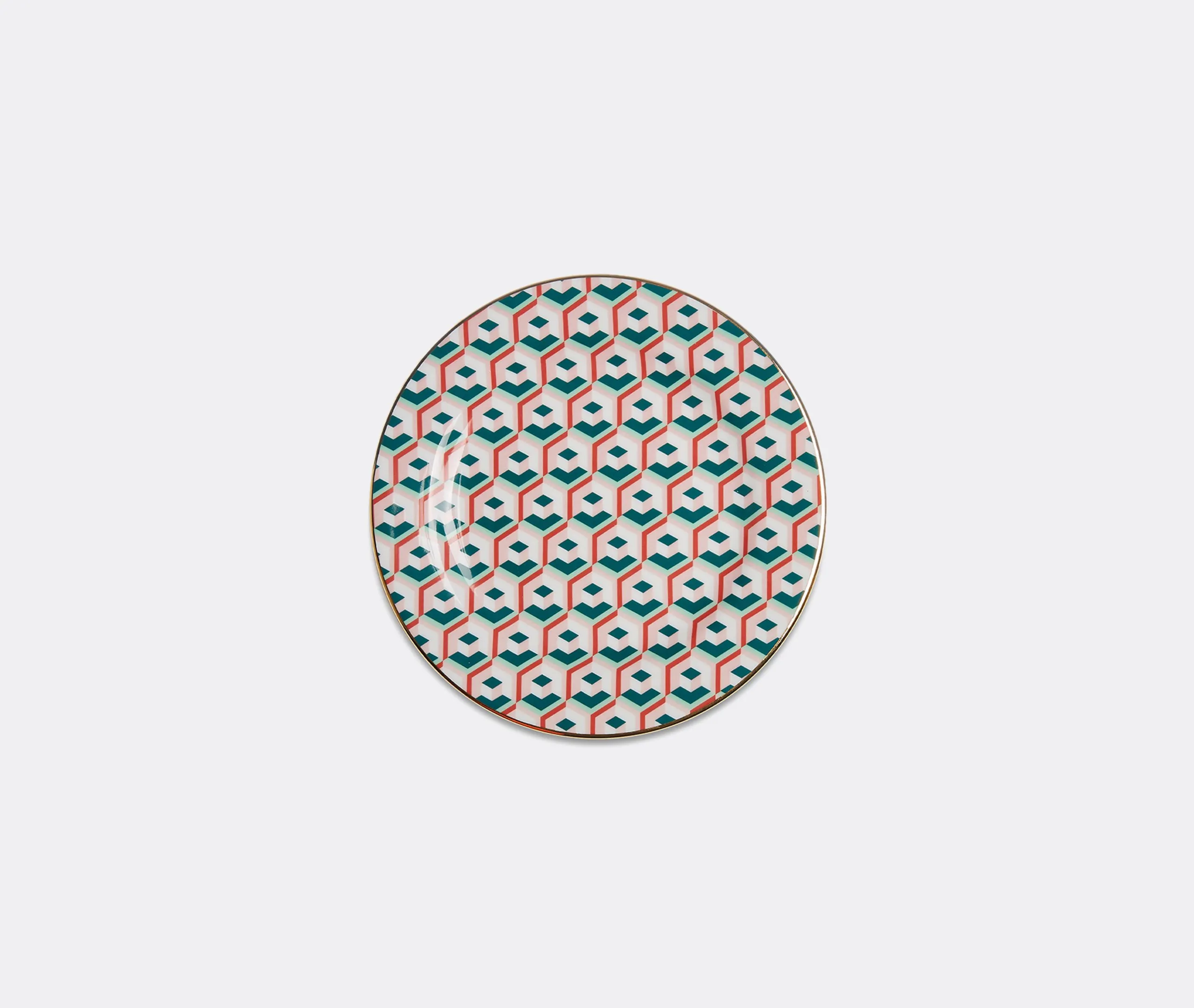 Set of 2 Dessert Plates - Multicolor, Porcelain