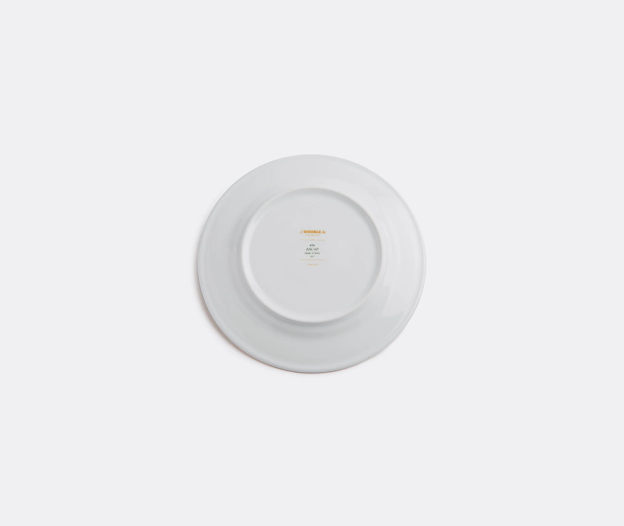 Set of 2 Dessert Plates - Yellow, Porcelain