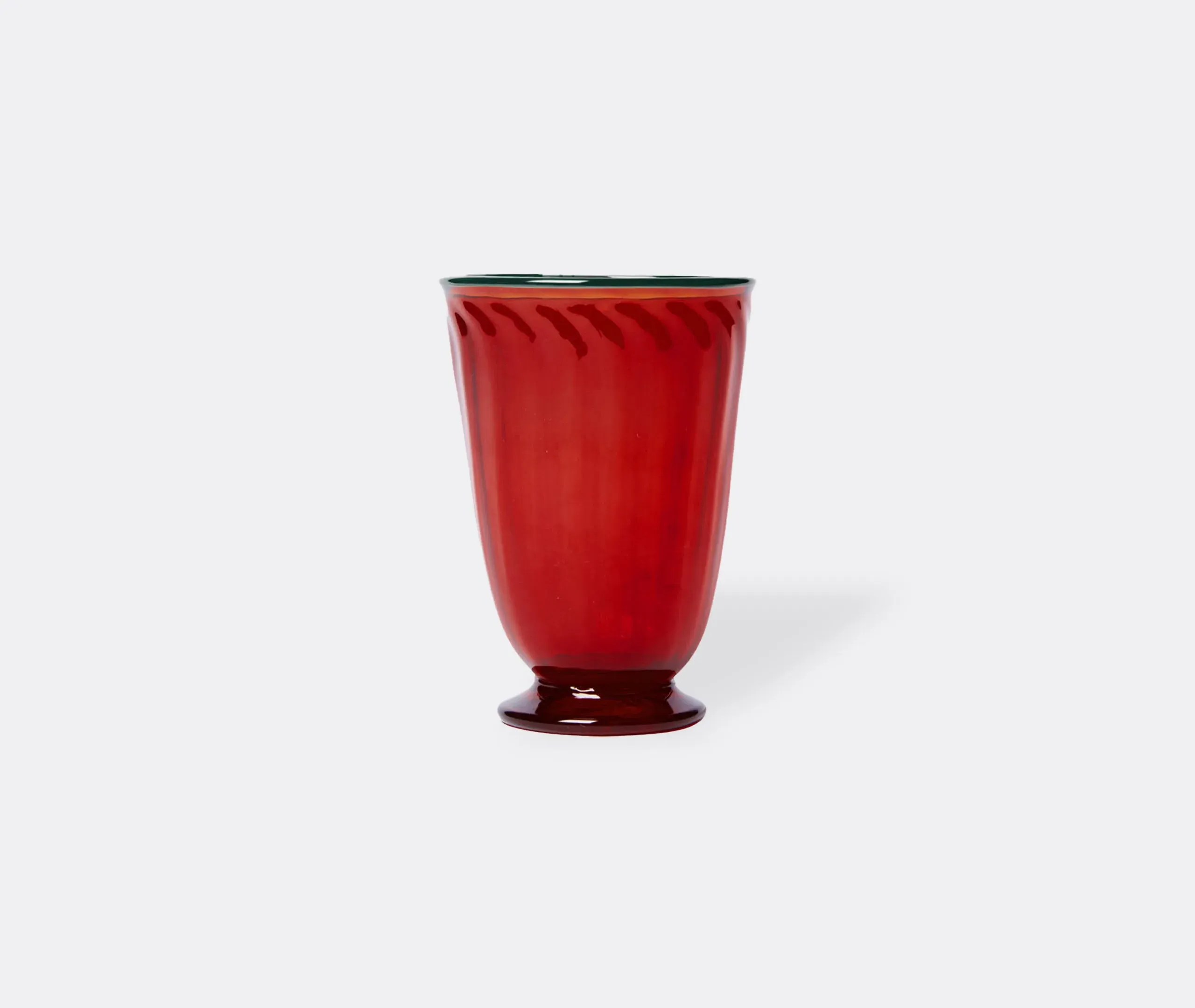 Set of 2 Drinking Glasses - Red, Murano Glass