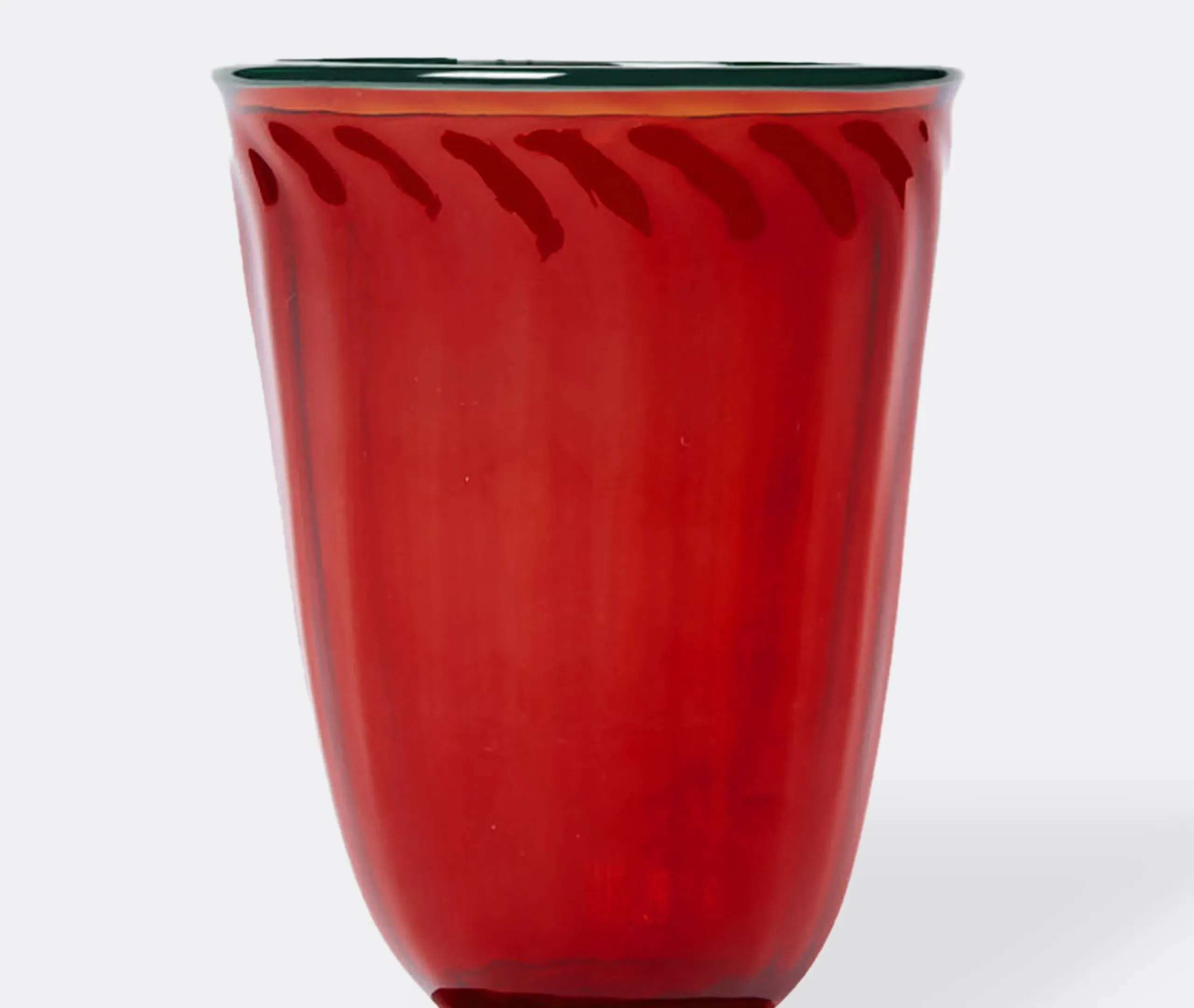 Set of 2 Drinking Glasses - Red, Murano Glass