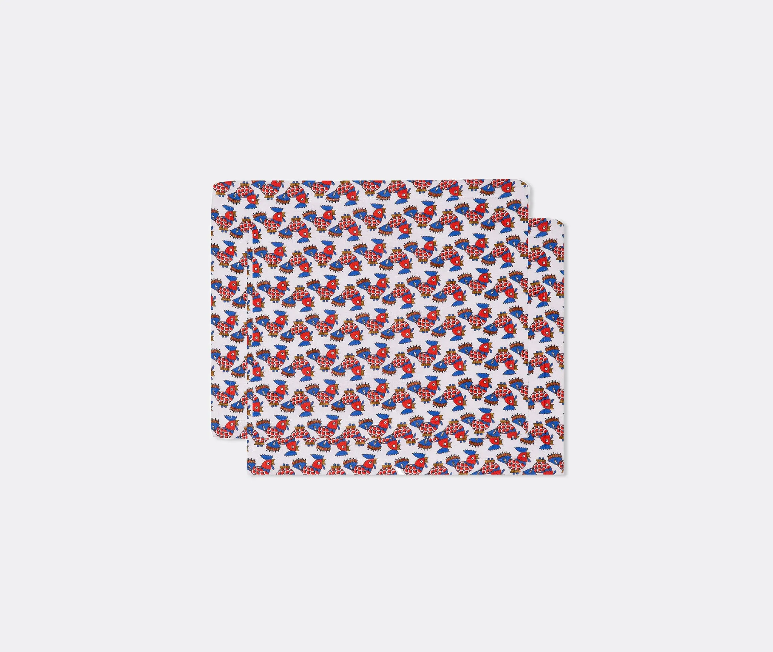 Set of 2 Placemats Galletti - Multicolour, Linen image