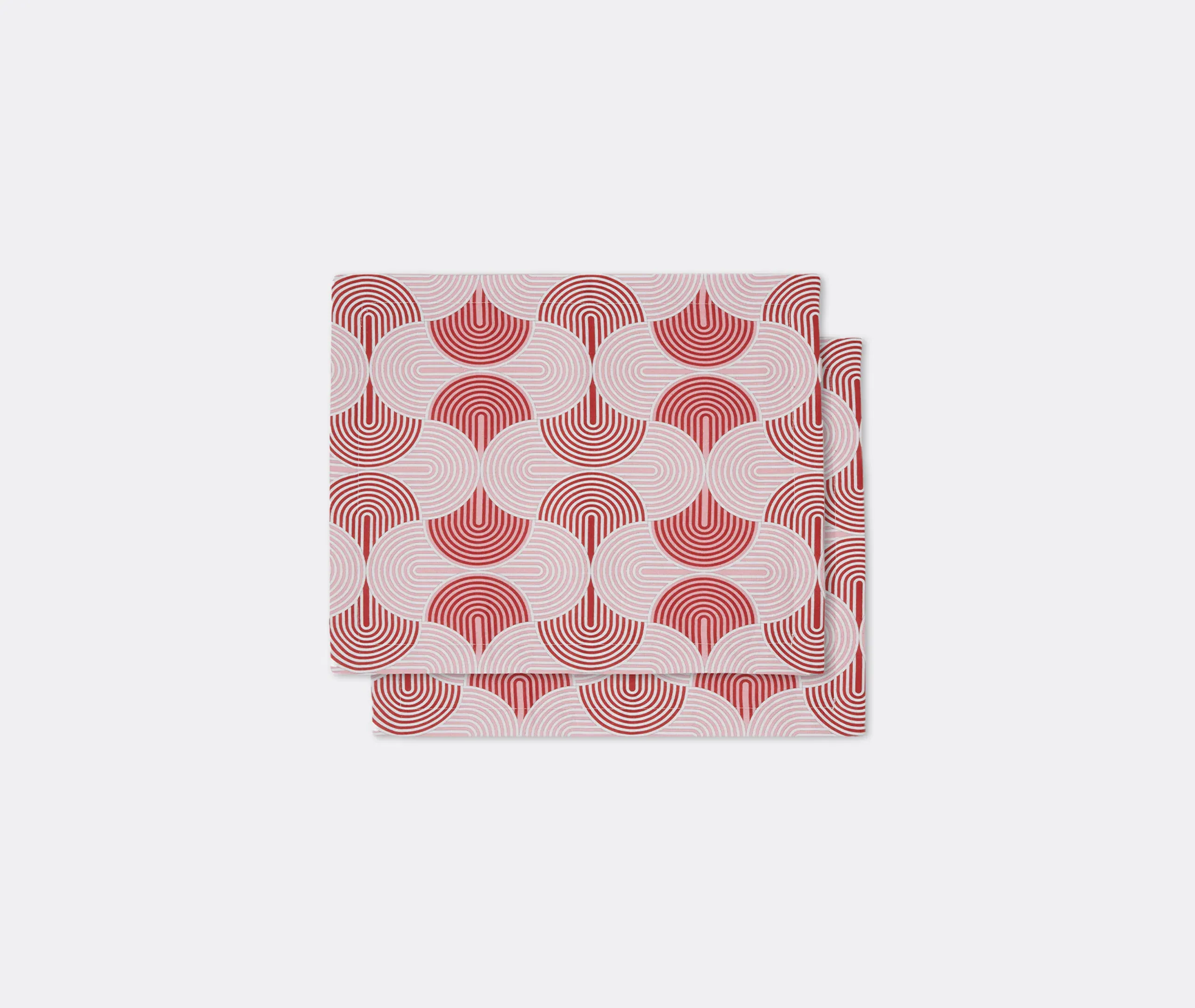 Slinky Rosso Tablemat Set of Two - Multicolour, Linen alternate view