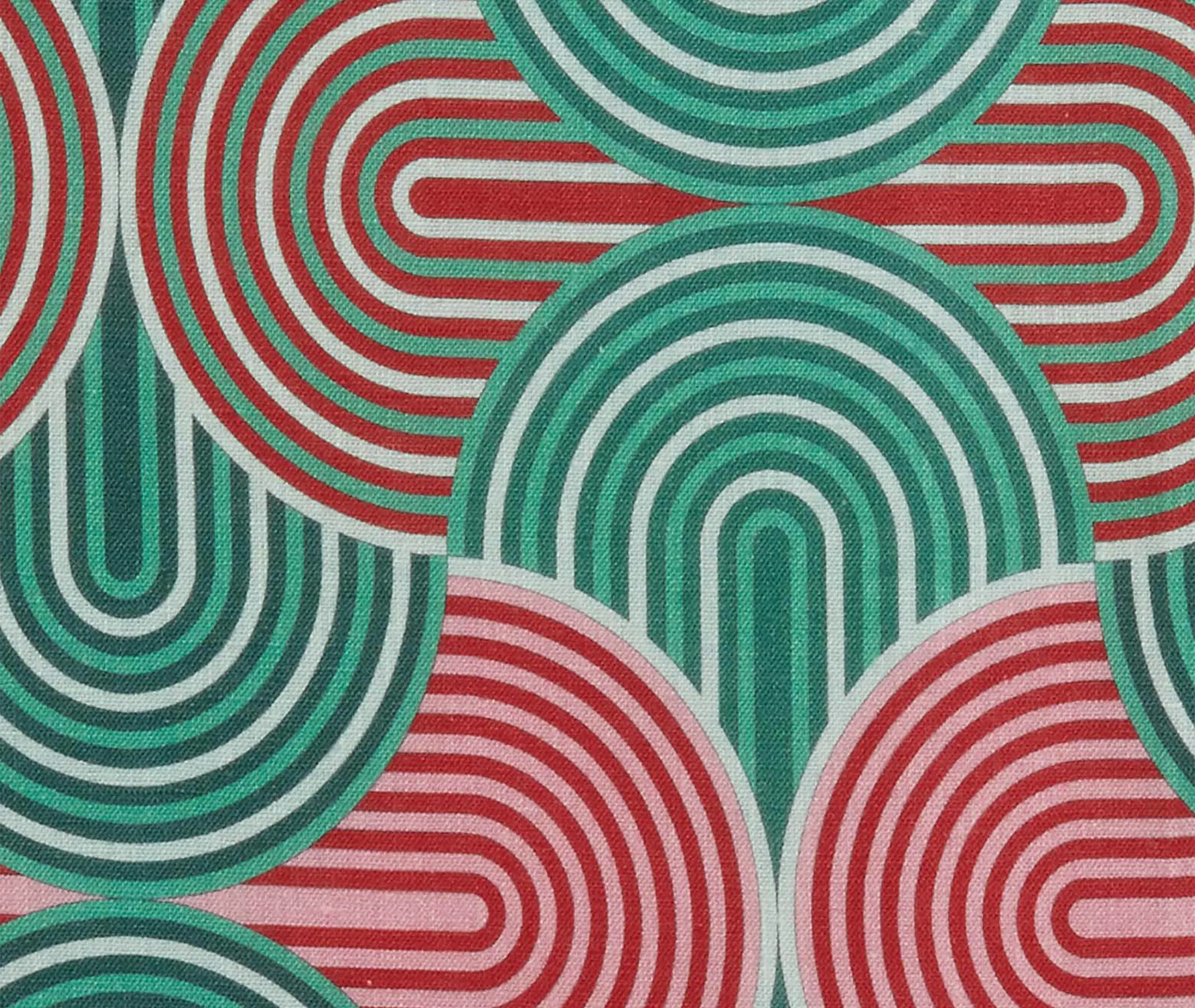 Slinky Verde Tablemat Set of Two - Green, Linen alternate view