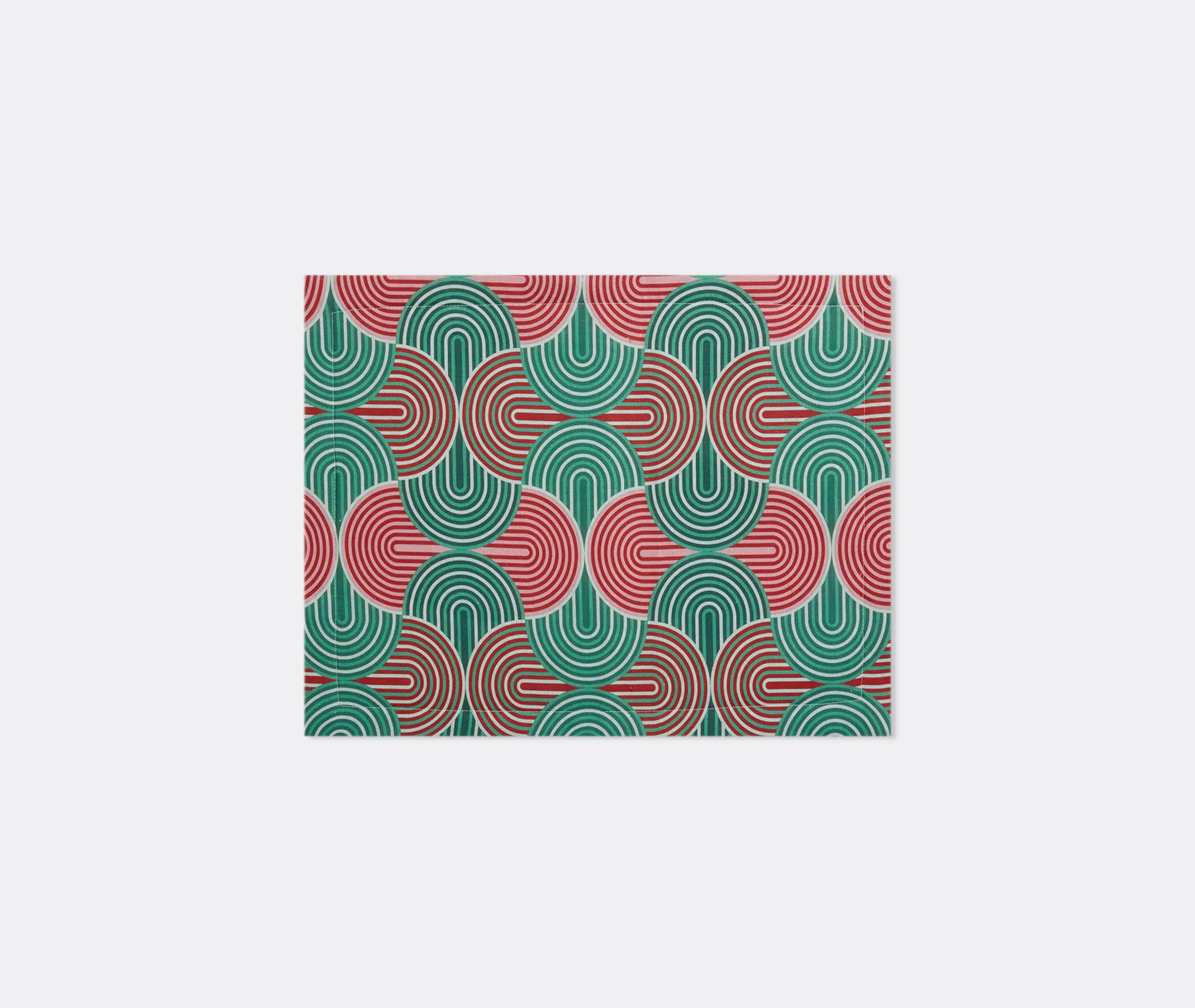 Slinky Verde Tablemat Set of Two - Green, Linen product
