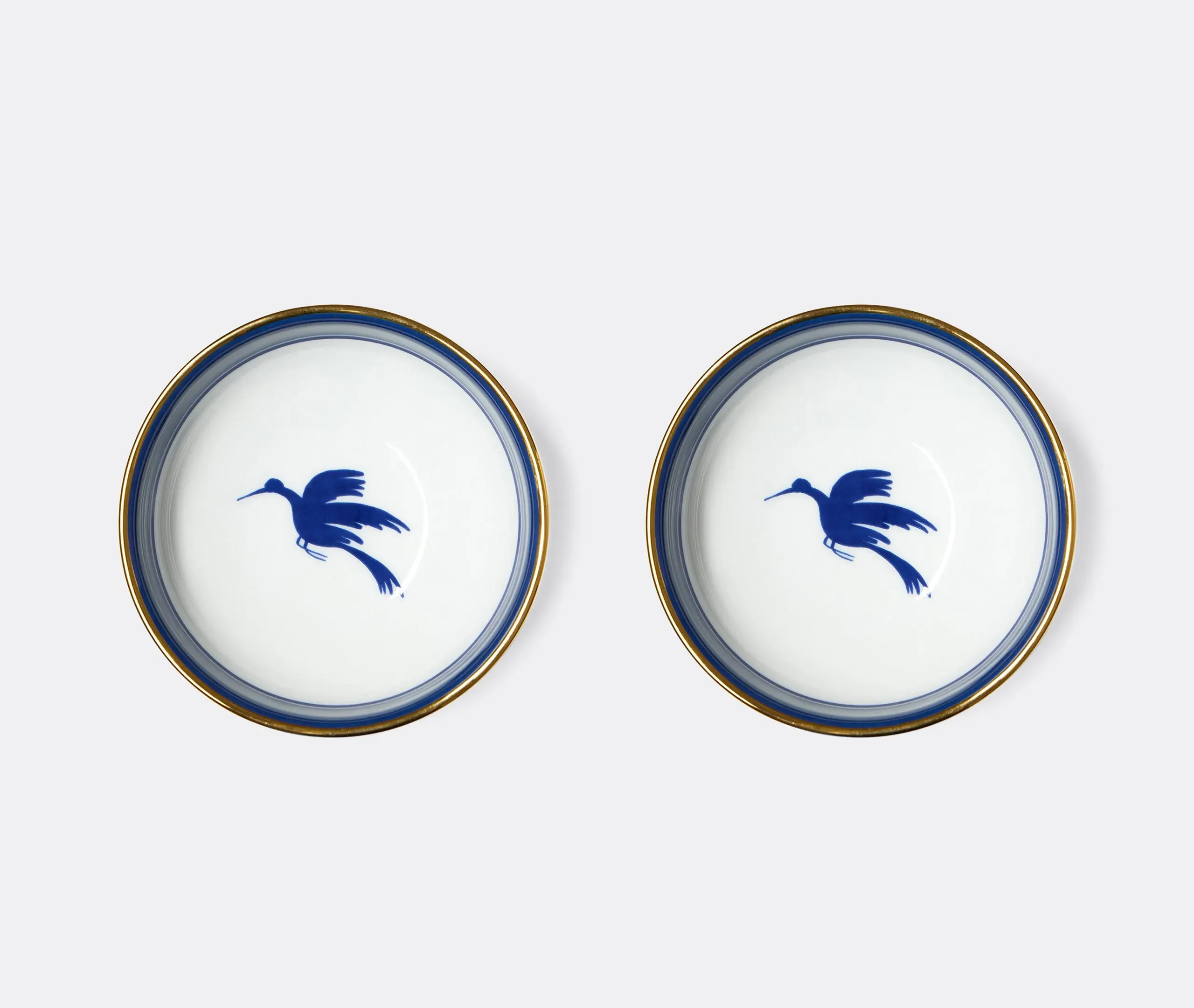 Snack Bowl Set of Two - Blue, Porcelain