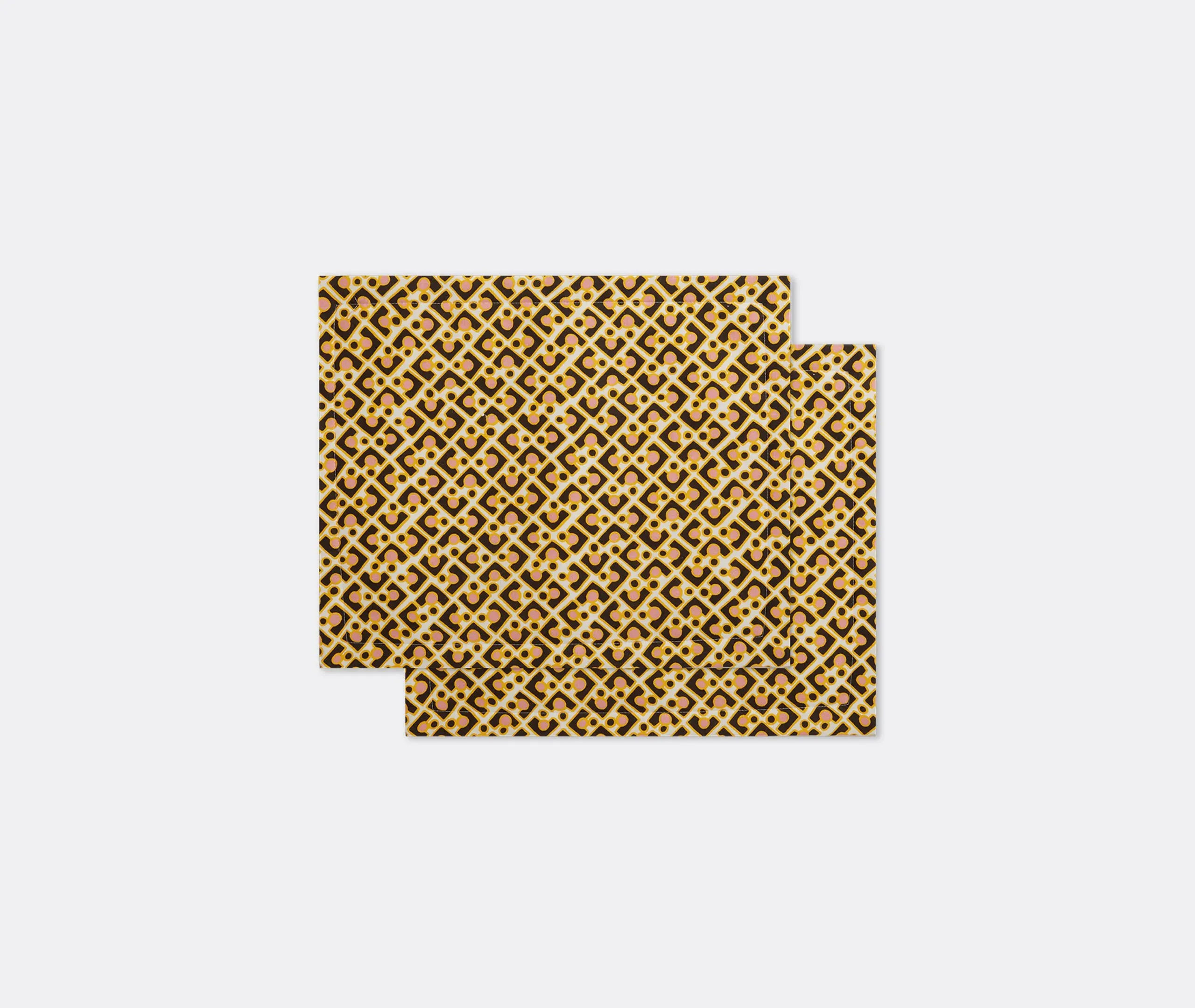 Tablemat Set of 2 with Padding - Multicolour, Linen