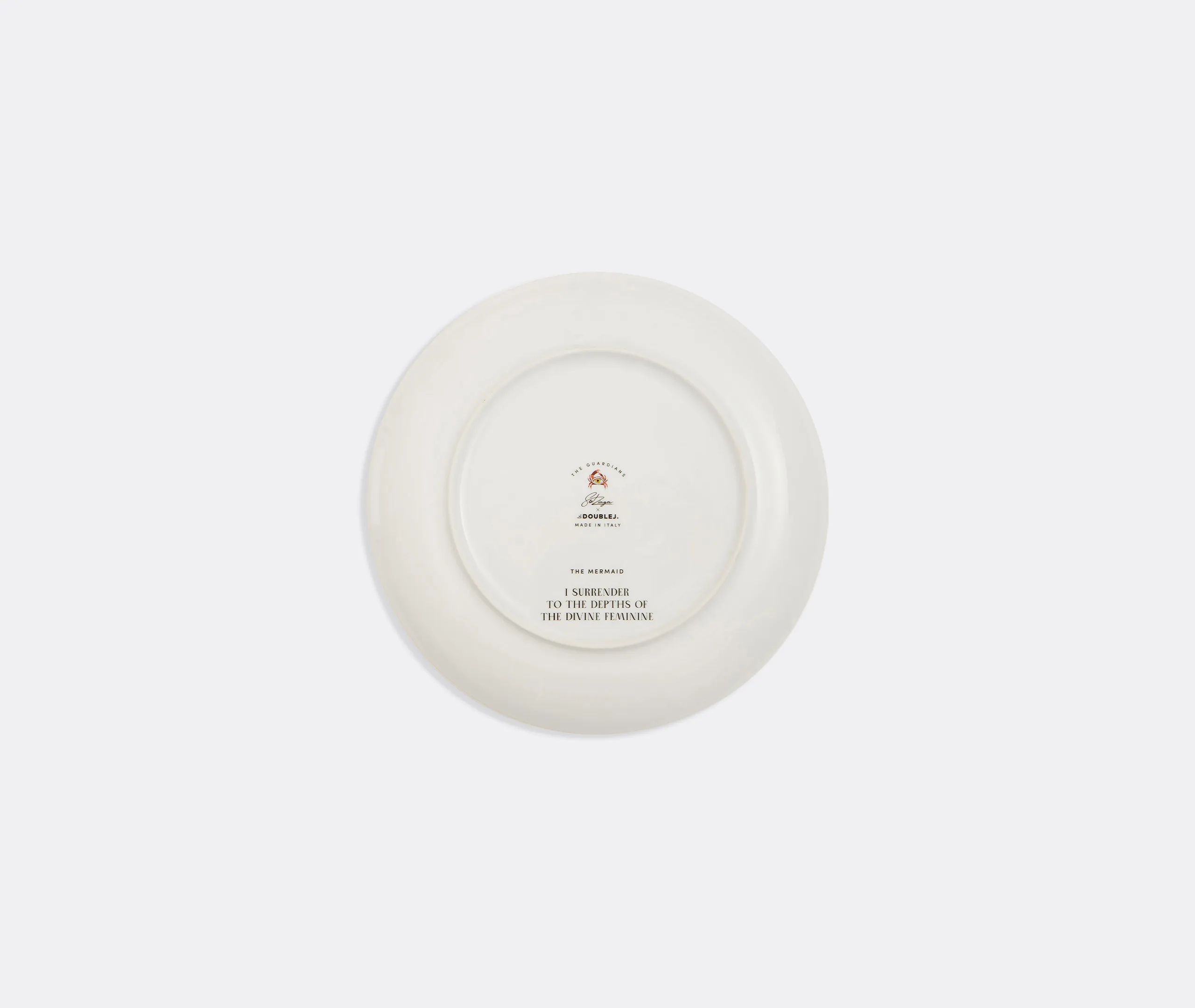 'The Mermaid' Decorative Plate - Burgundy alternate view