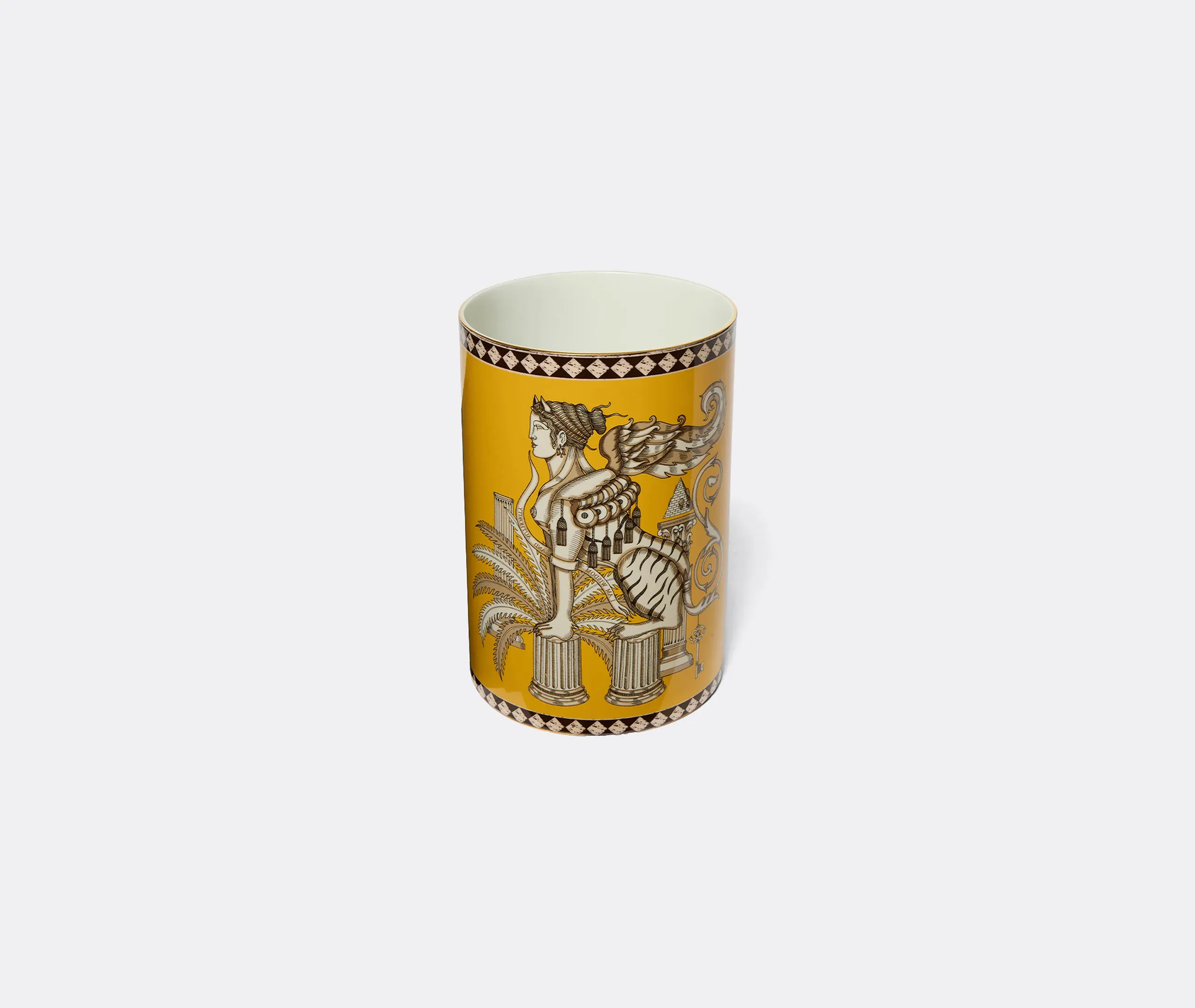 The Sphynx Pillar Vase - Saffron