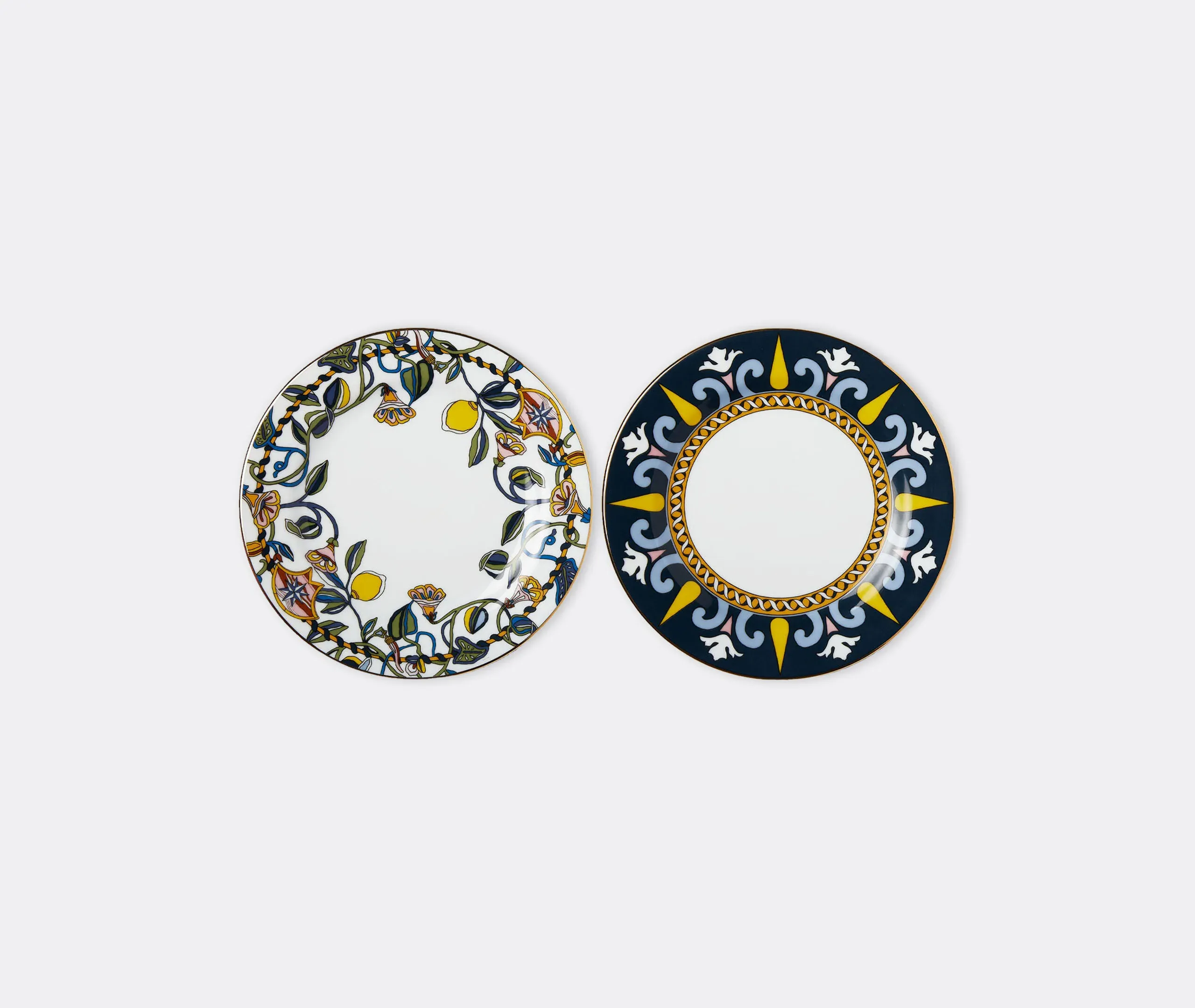 Vesuvio Dessert Plate Set of Six - Multicolour, Porcelain alternate view