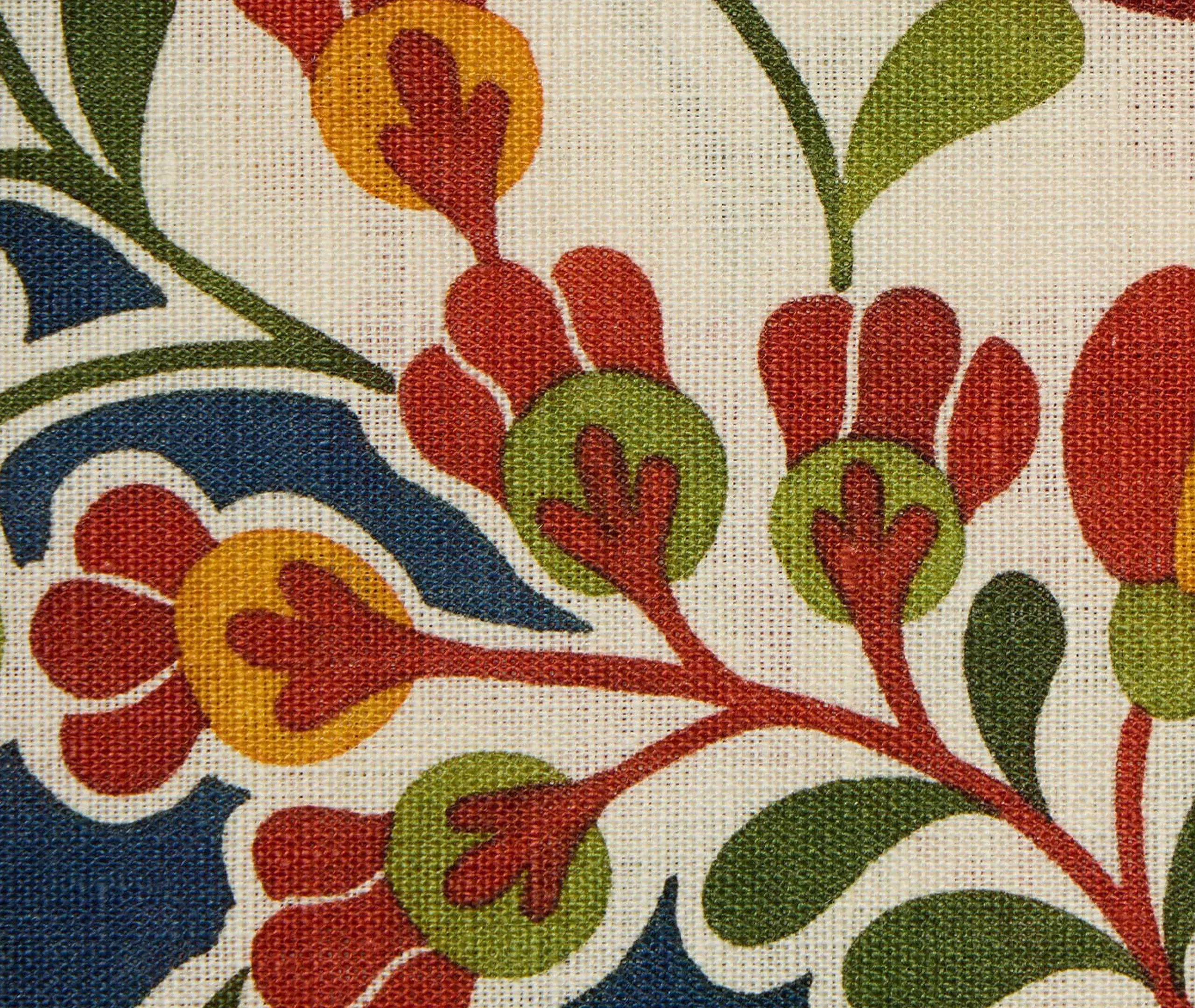 Windflower Placée Square Tablecloth - Multicolor, Linen alternate view