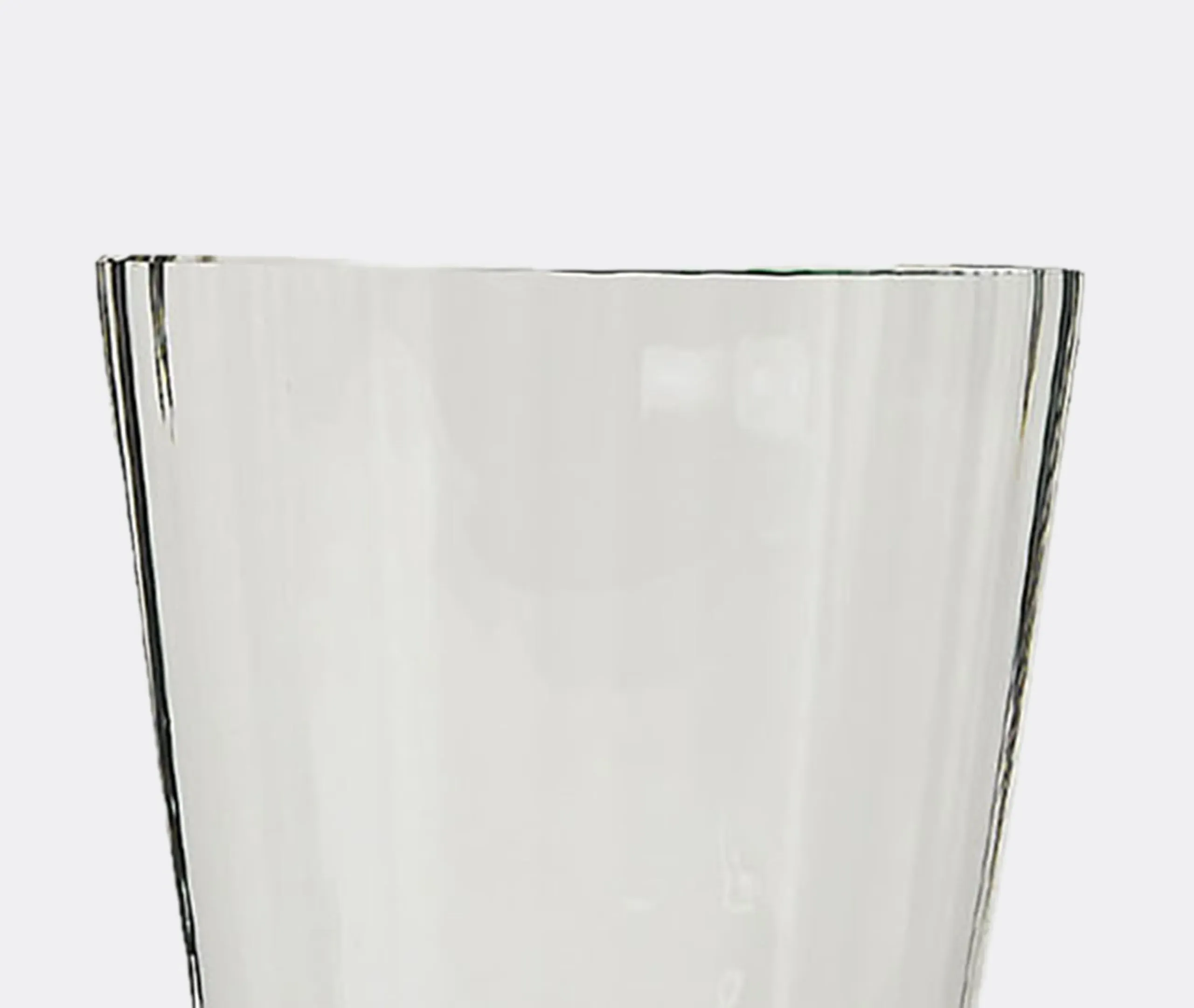 Wine Glass with Colored Base - Green, Murano Glass